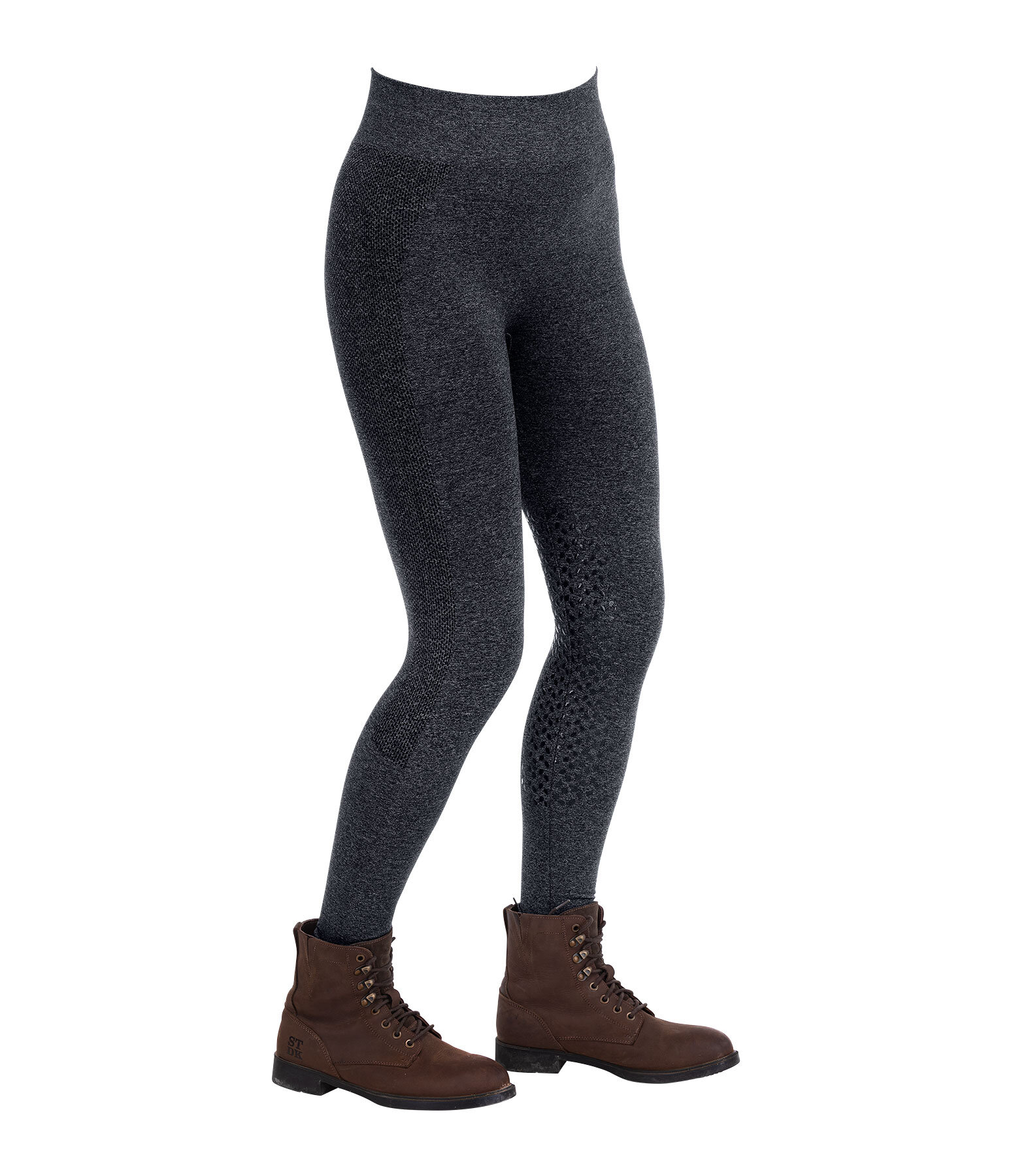 Seamless Horse Trekking Tights with Silicone Knee-Patches Tahoe
