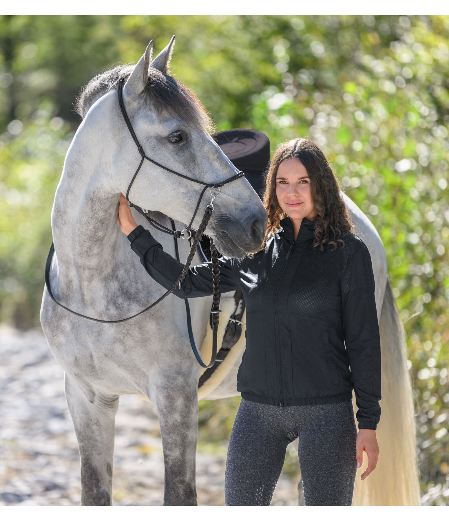 2-in-1 Braided Leather Reins Tromm