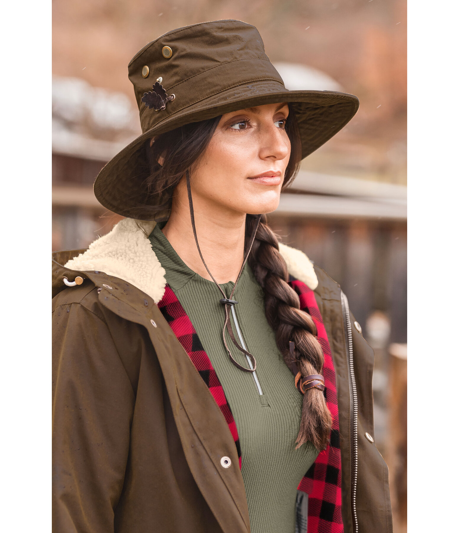Oilskin Hat Tennant Creek Horse Trekking Wear Kramer Equestrian