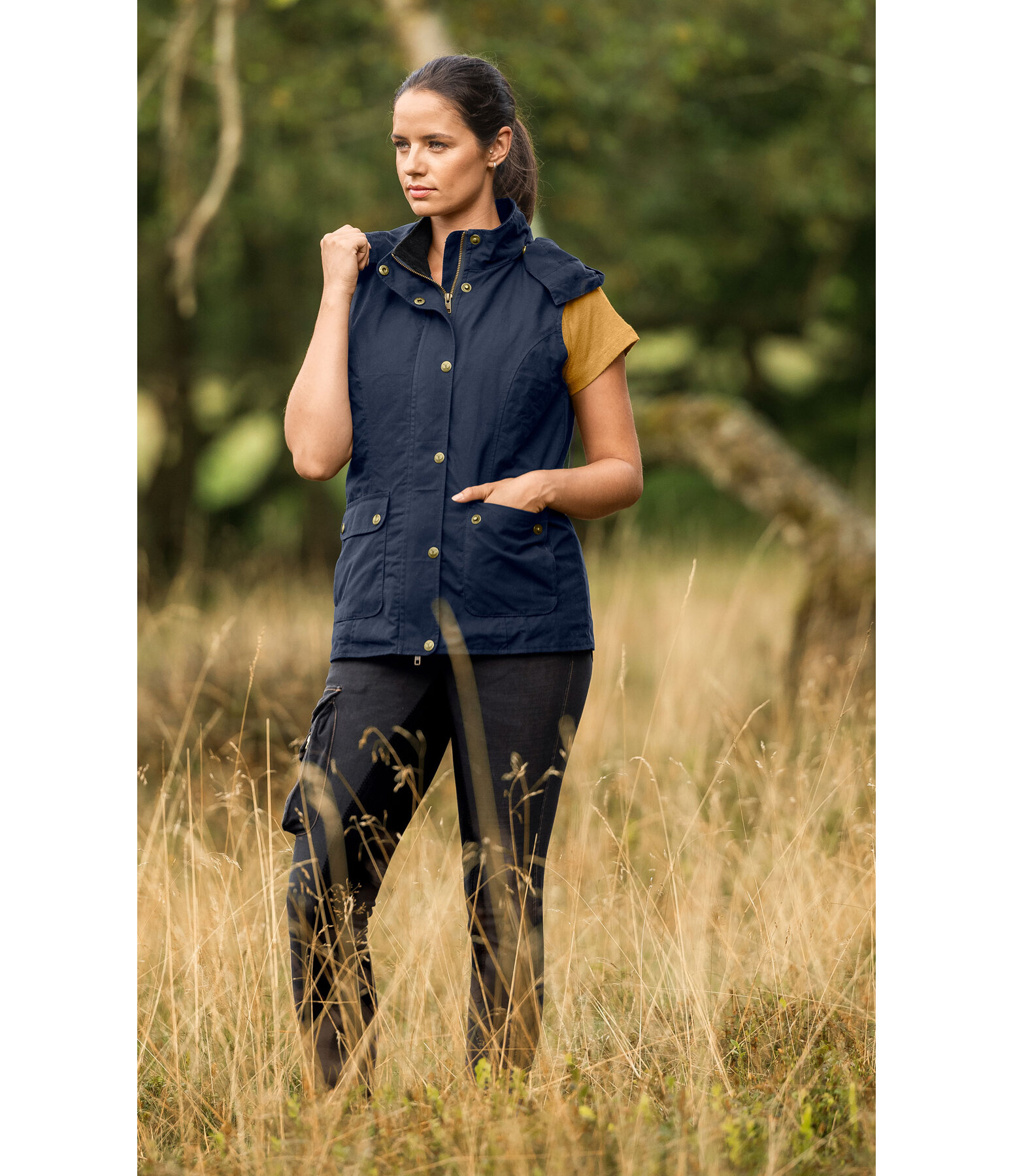 Oilskin Riding Gilet Granada