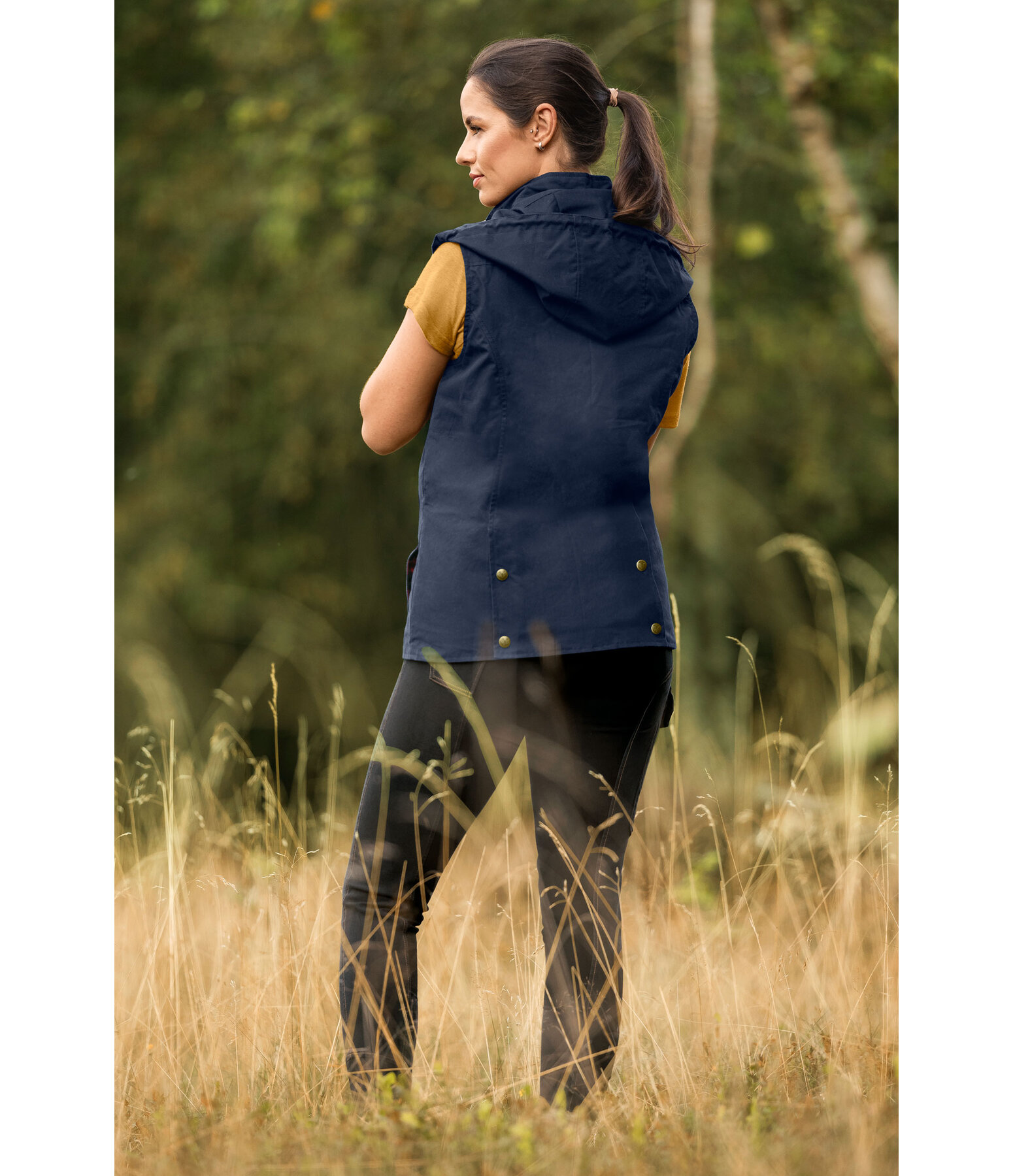 Oilskin Riding Gilet Granada