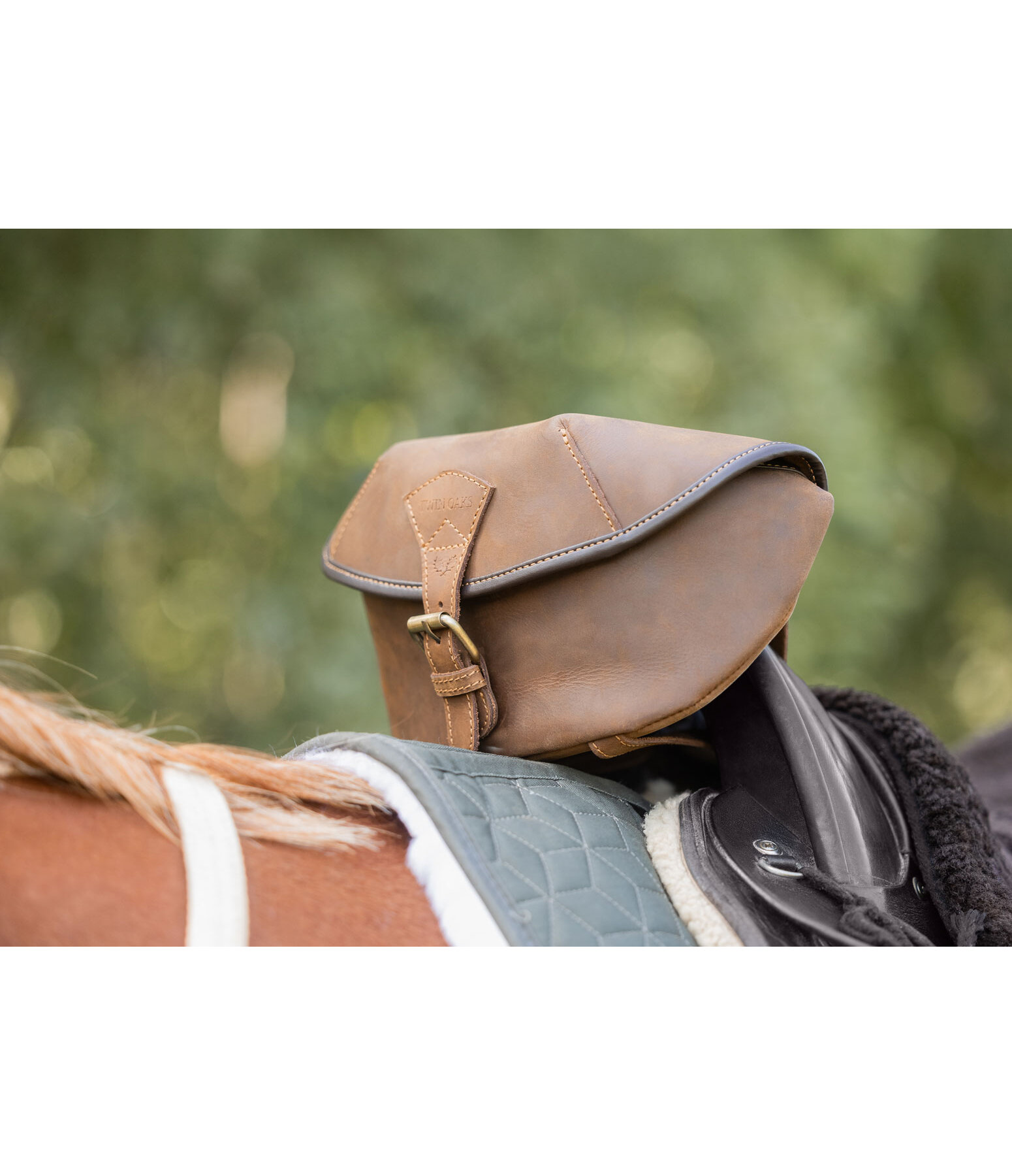 Genuine Leather Fork Saddle Bag Himalaya