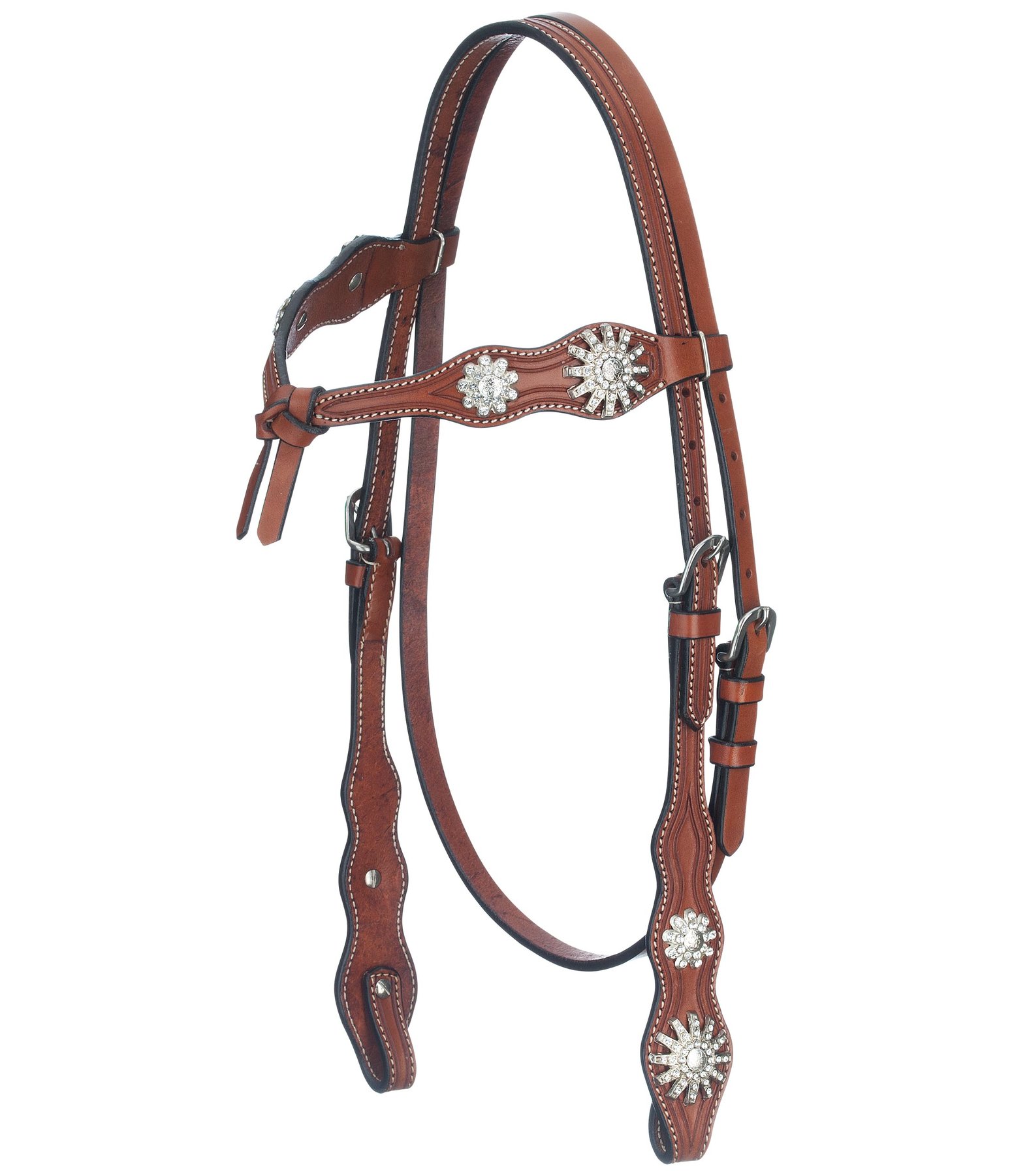 Western Headstall Sparkle Headstalls with Knotted Browbands Kramer