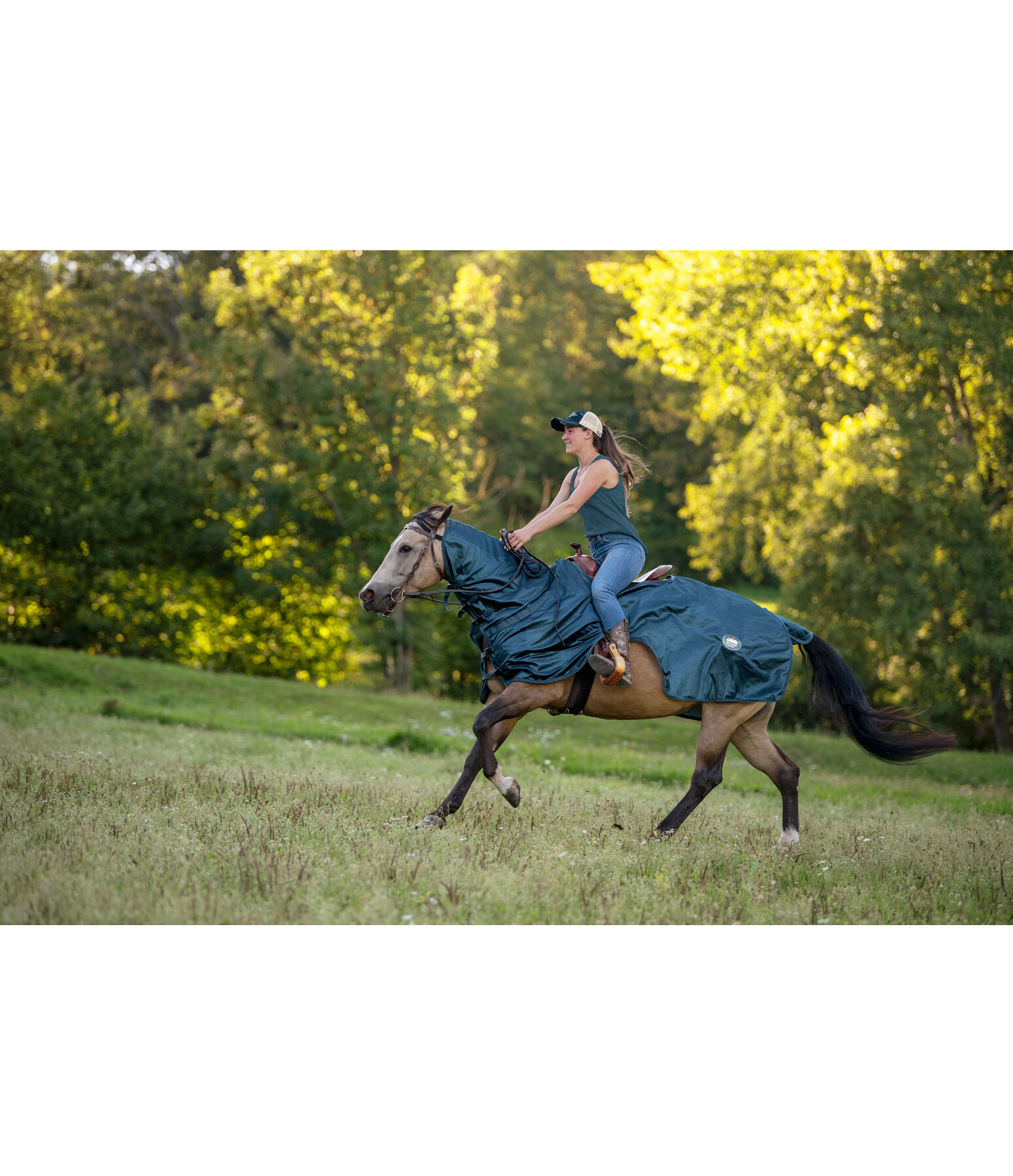 Exercise Fly Rug With Rollable Neck Piece