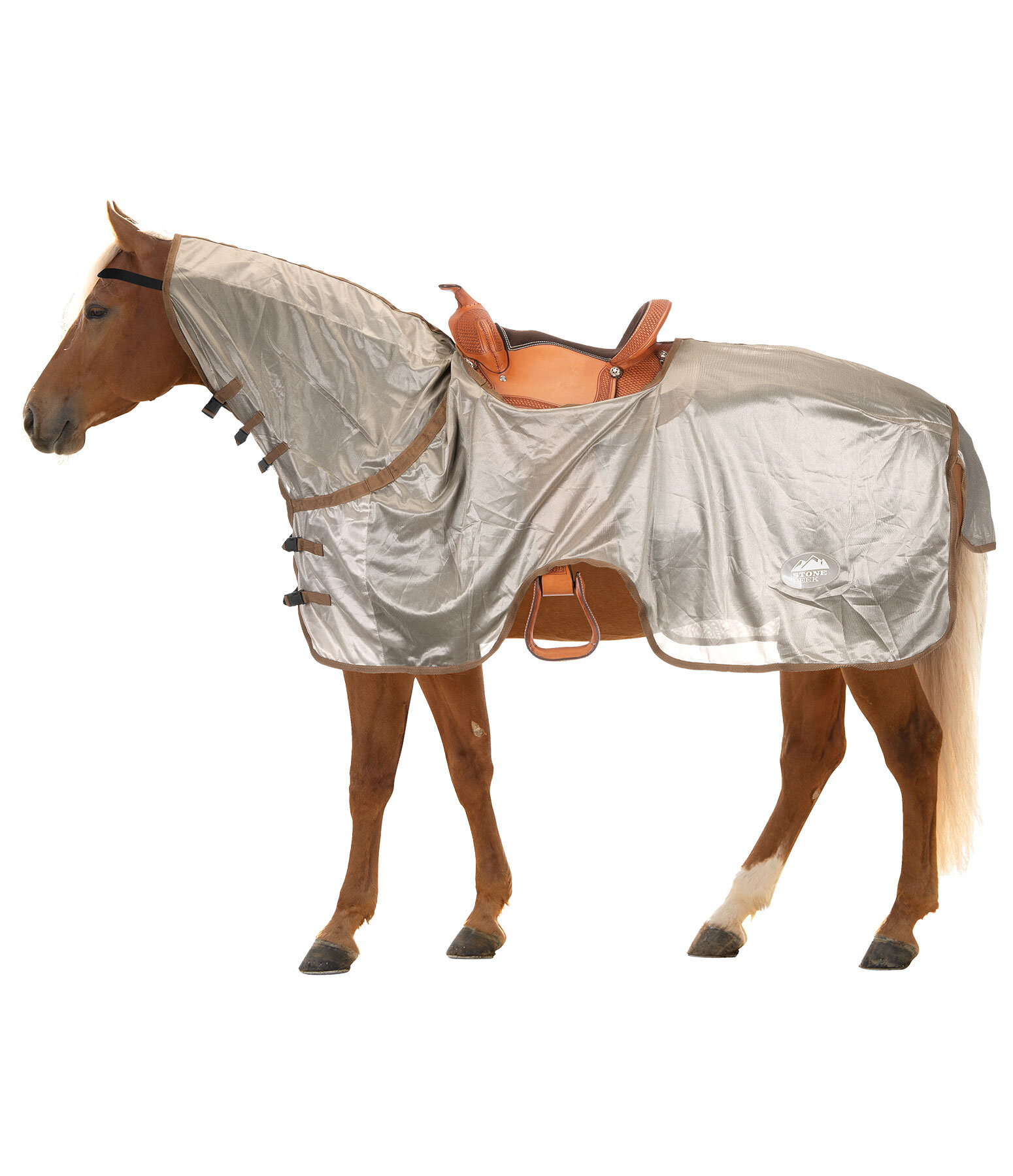 Exercise Fly Rug With Retractable Neckpiece