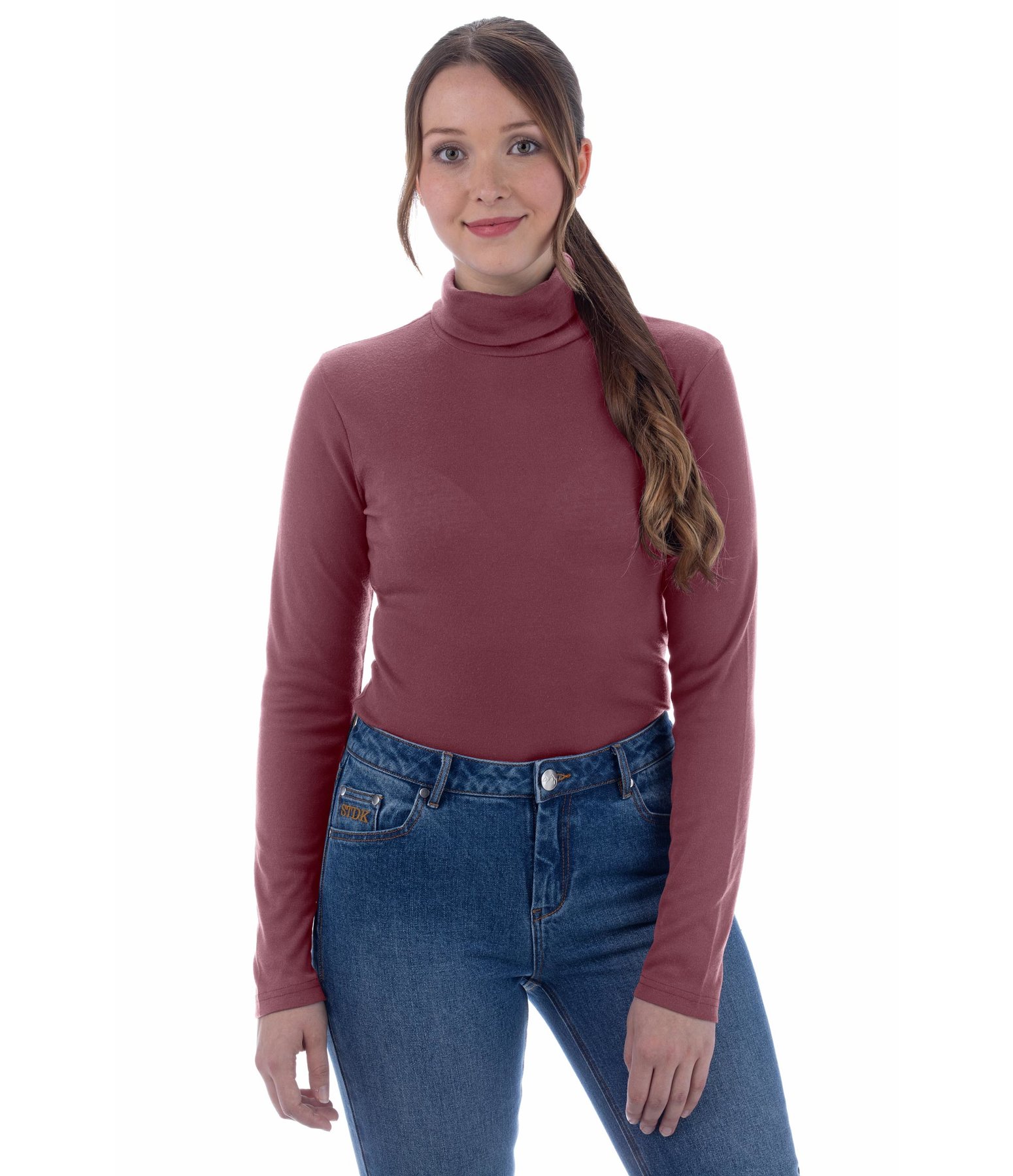 Ladies Turtleneck Jumper Ruby - Jumpers, Sweaters & Hoodies - Kramer Equestrian