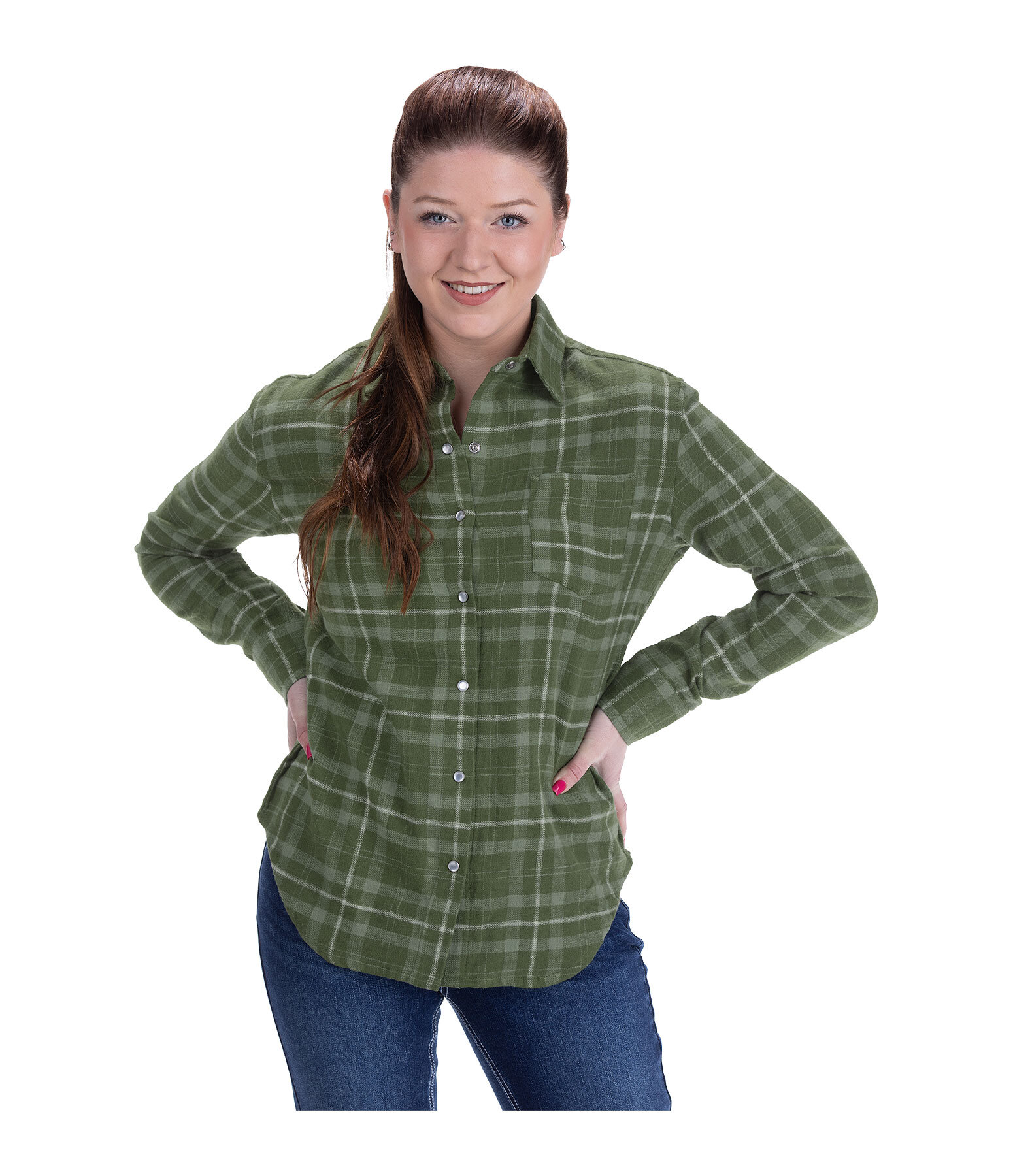 Fitted flannel shirt womens deals