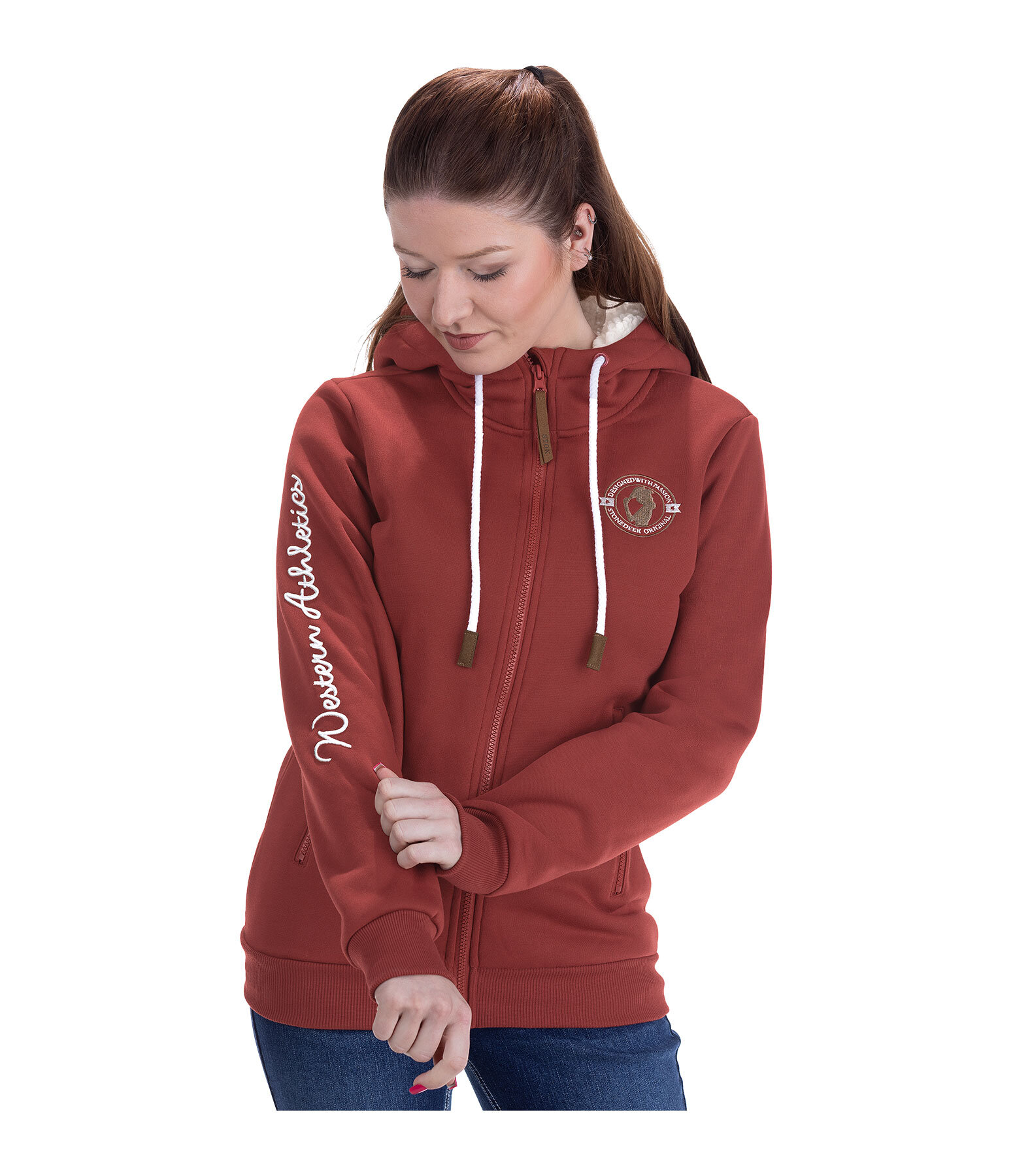 Ladies sweatshirt clearance jacket