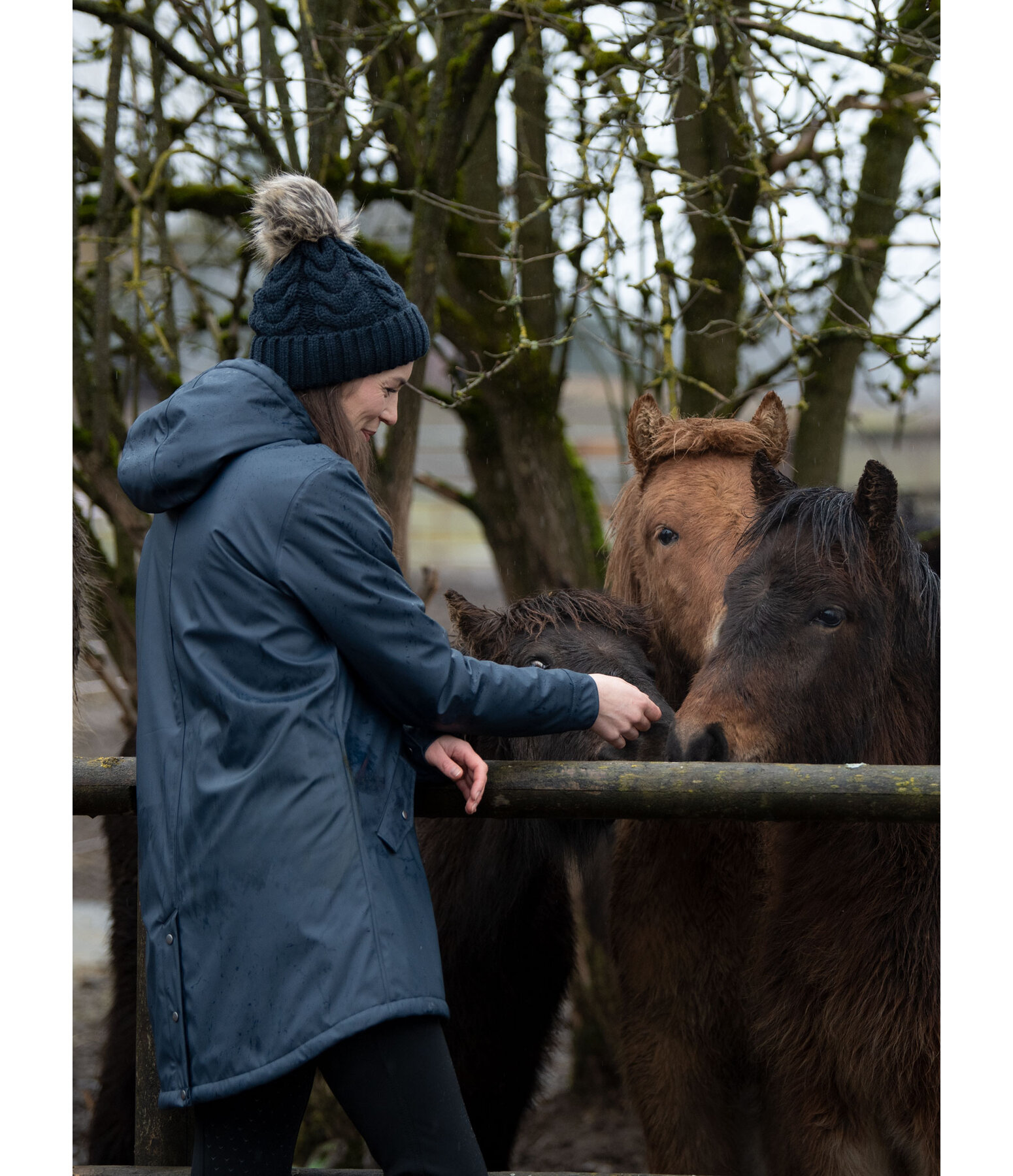 Teddy Fleece Rain Coat Seco