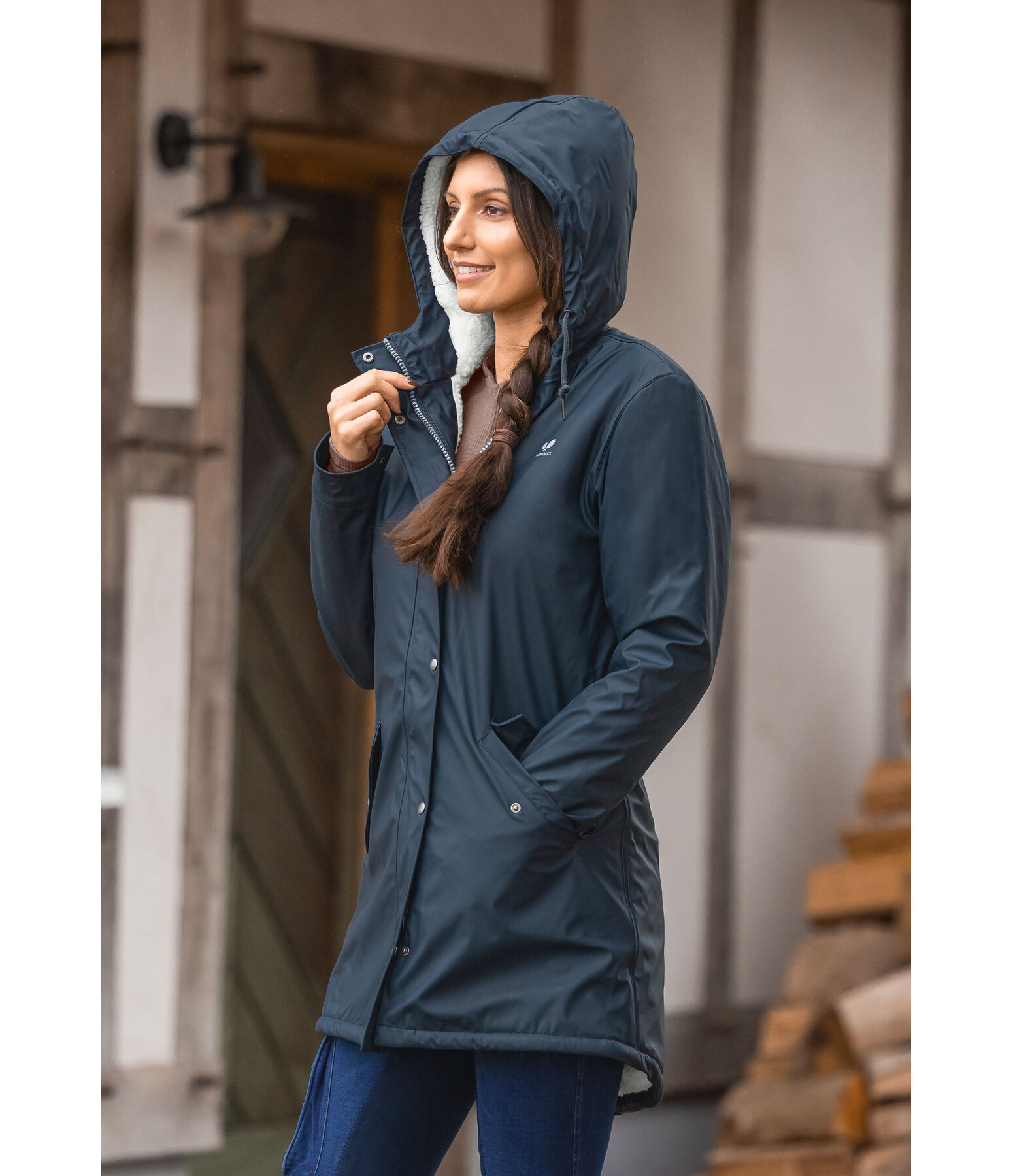 Raincoat with fleece top