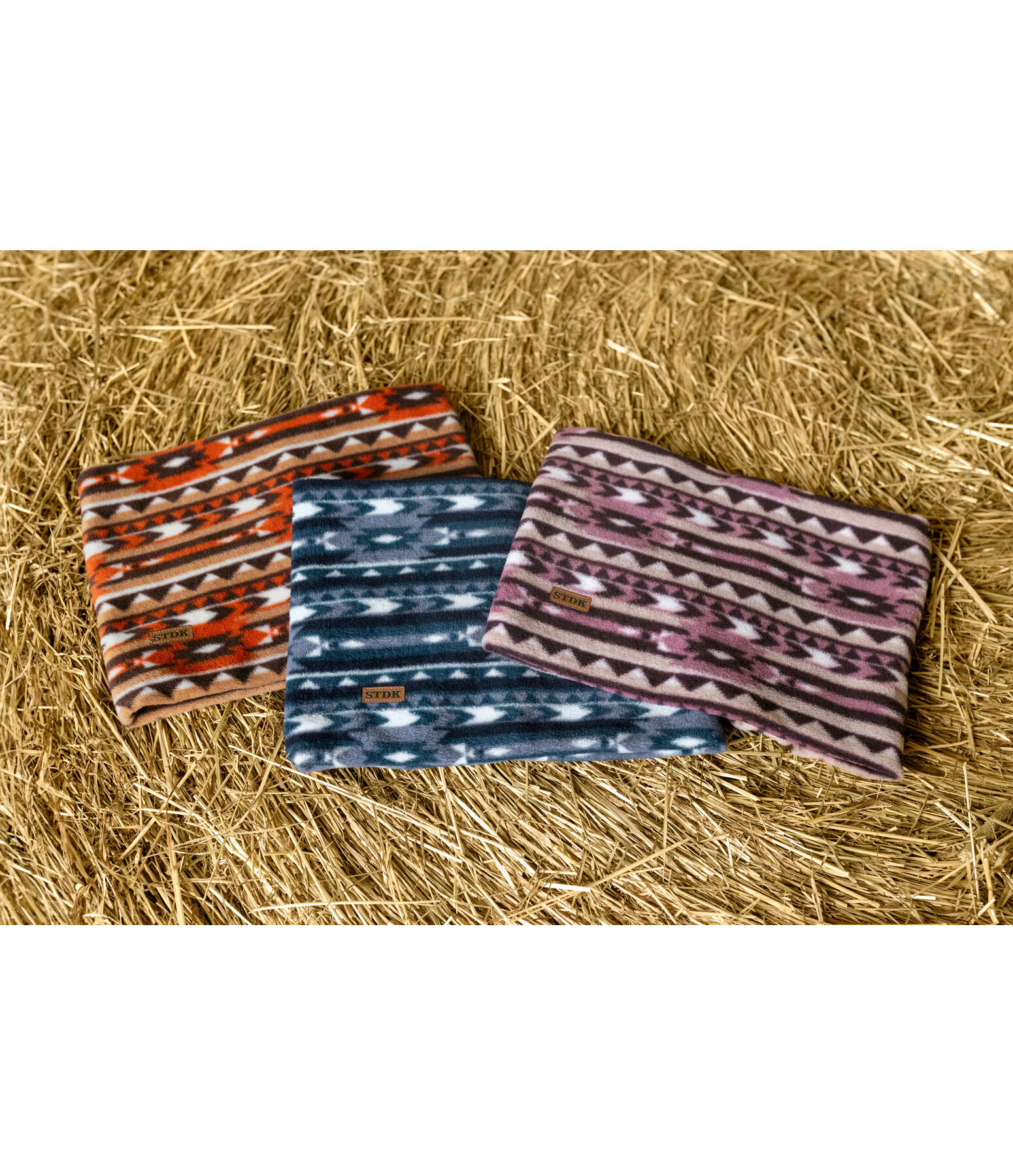 Fleece Neck Warmer Ikat
