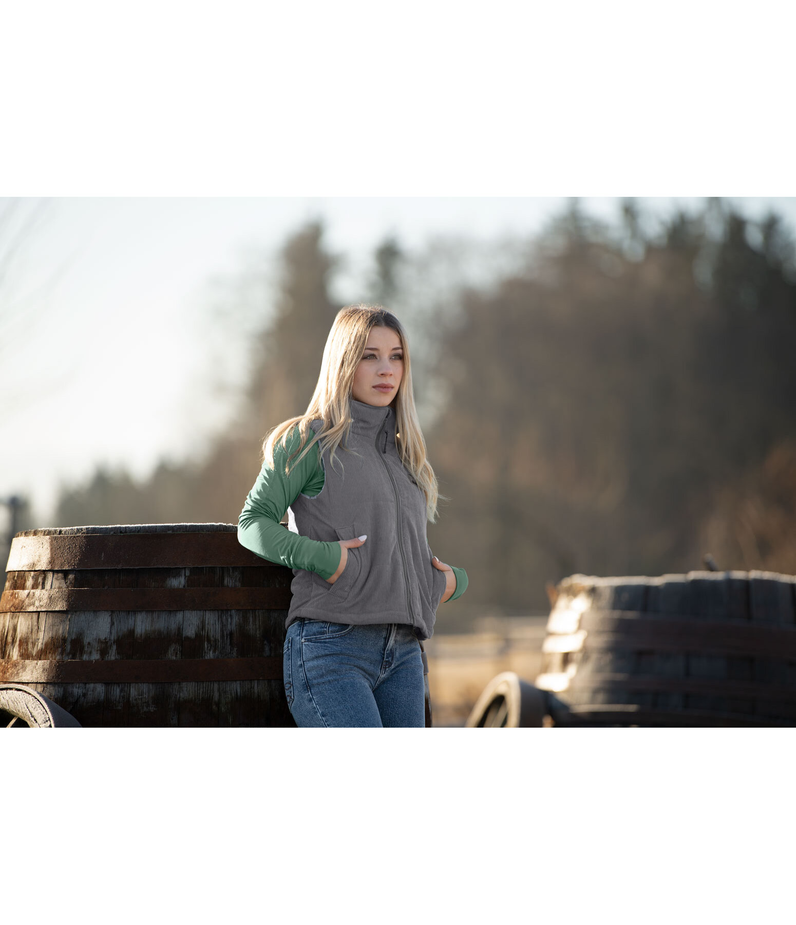 Cropped Gilet Tate