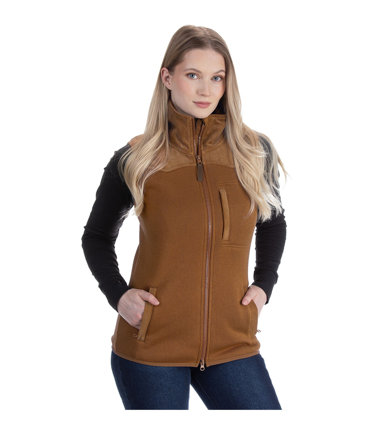 Knitted Fleece Gilet Siyana