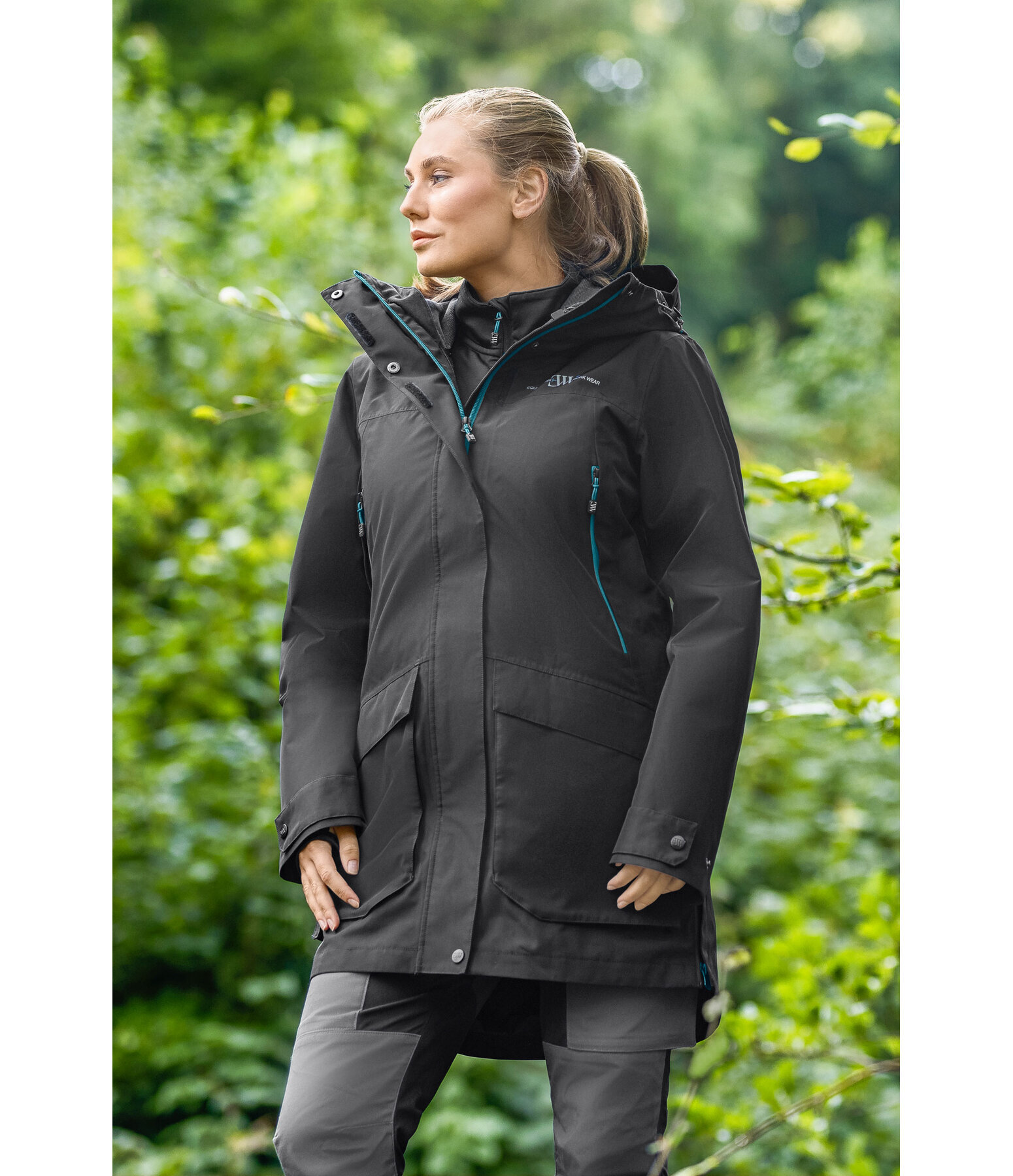 3-in-1 Functional Outdoor Rain Parka with Detachable Gilet