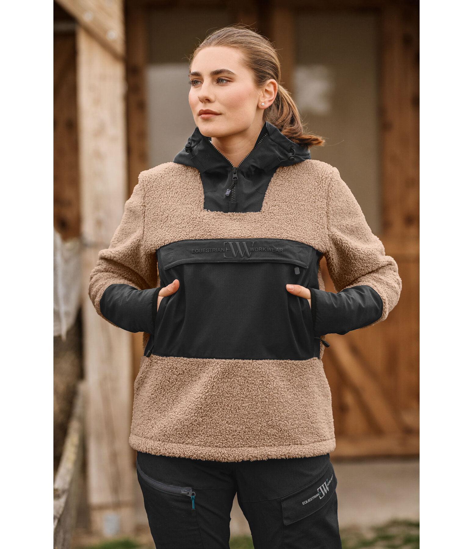 Hooded Sherpa Fleece Hoodie