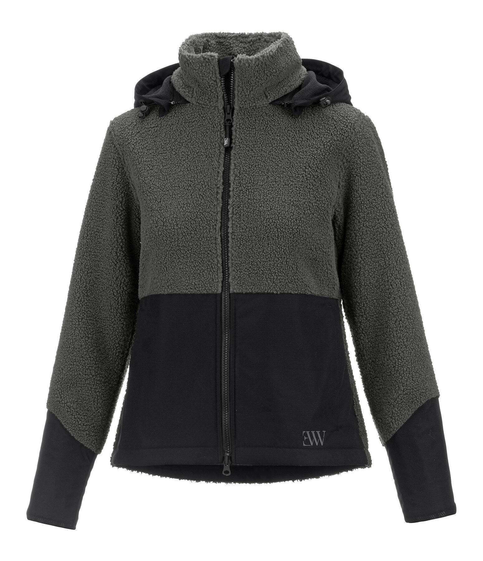 Sherpa Jacket with Detachable Hood