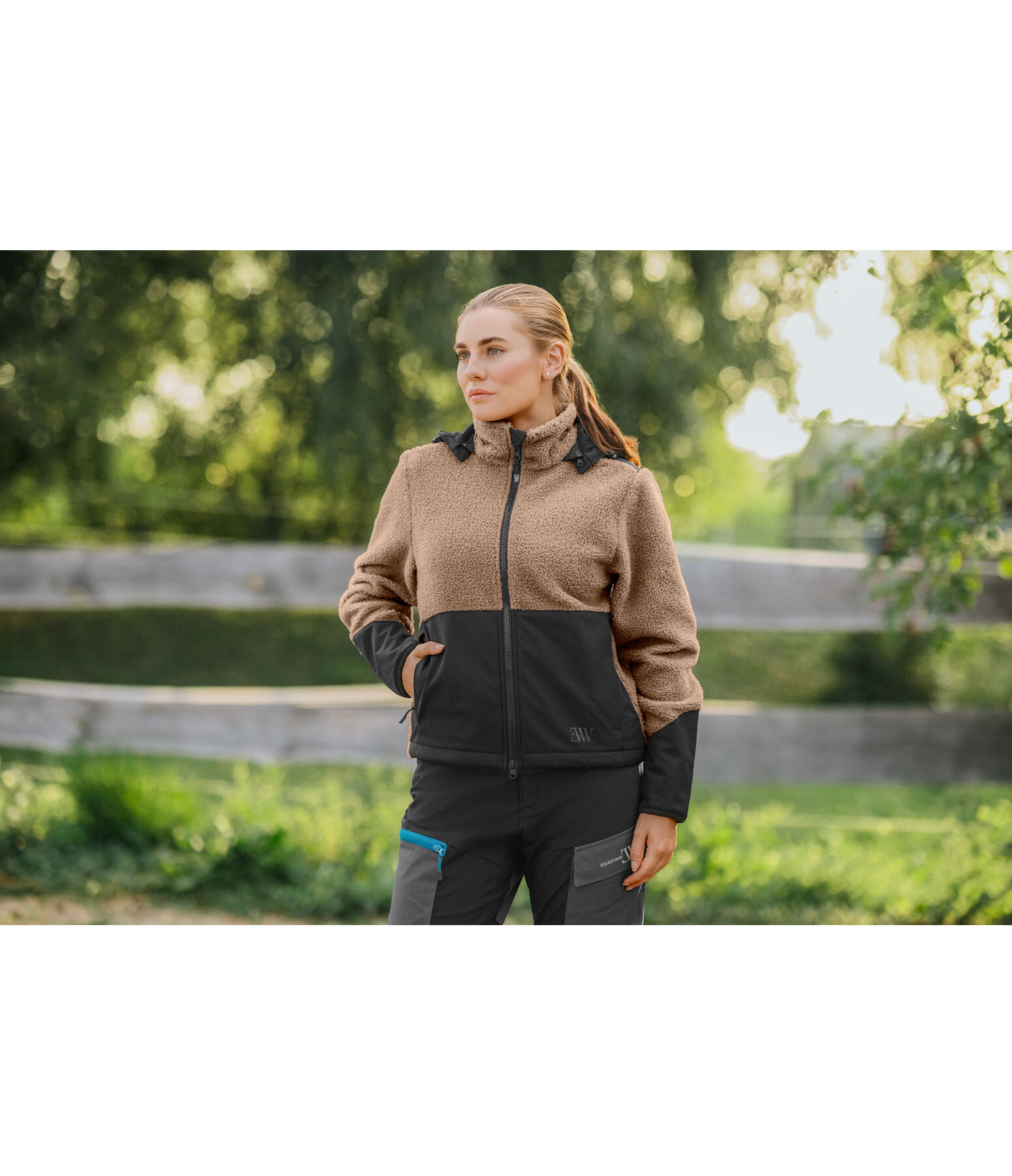 Sherpa Hoodie with Detachable Hood