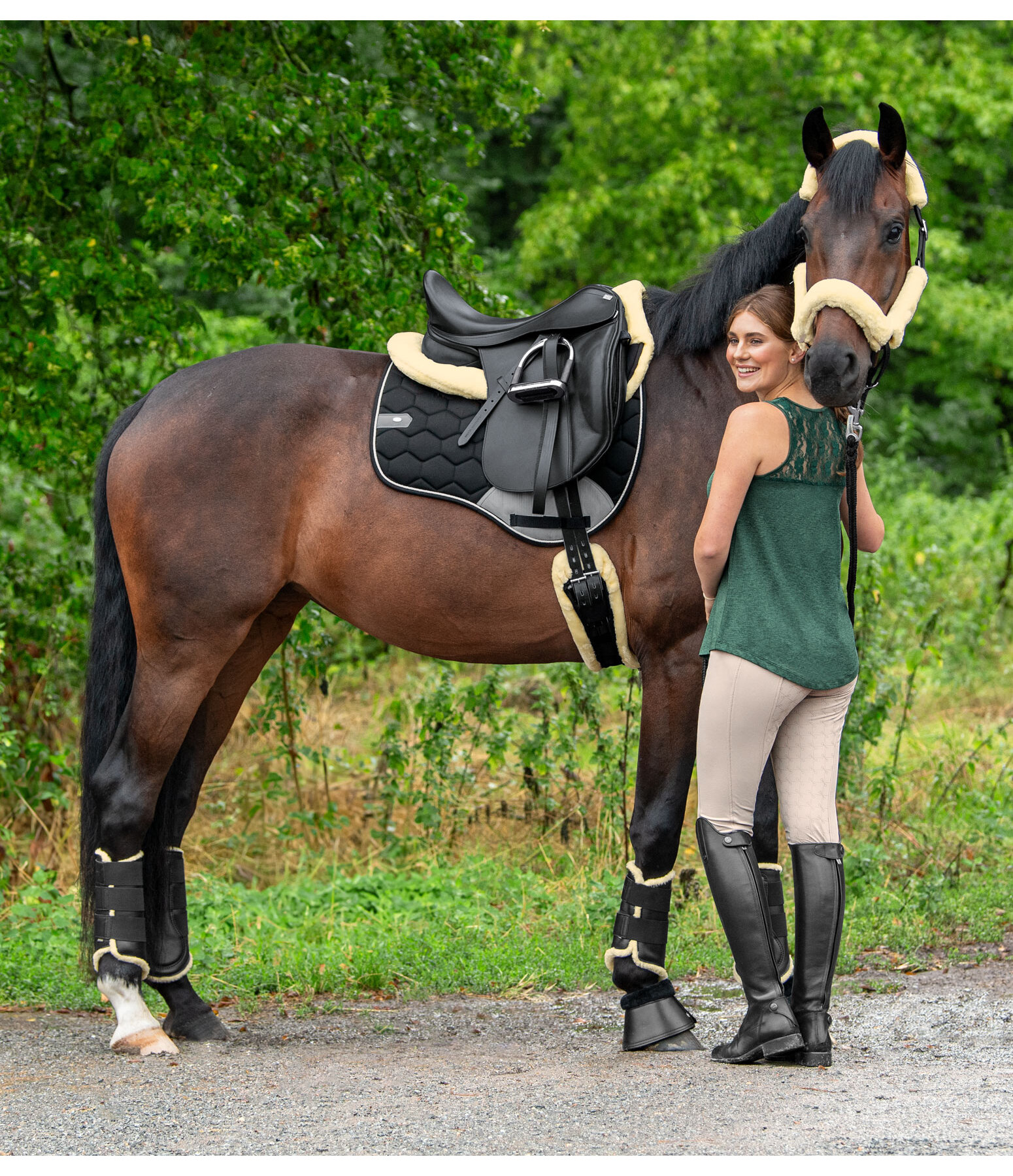 Teddy Fleece Headcollar Set