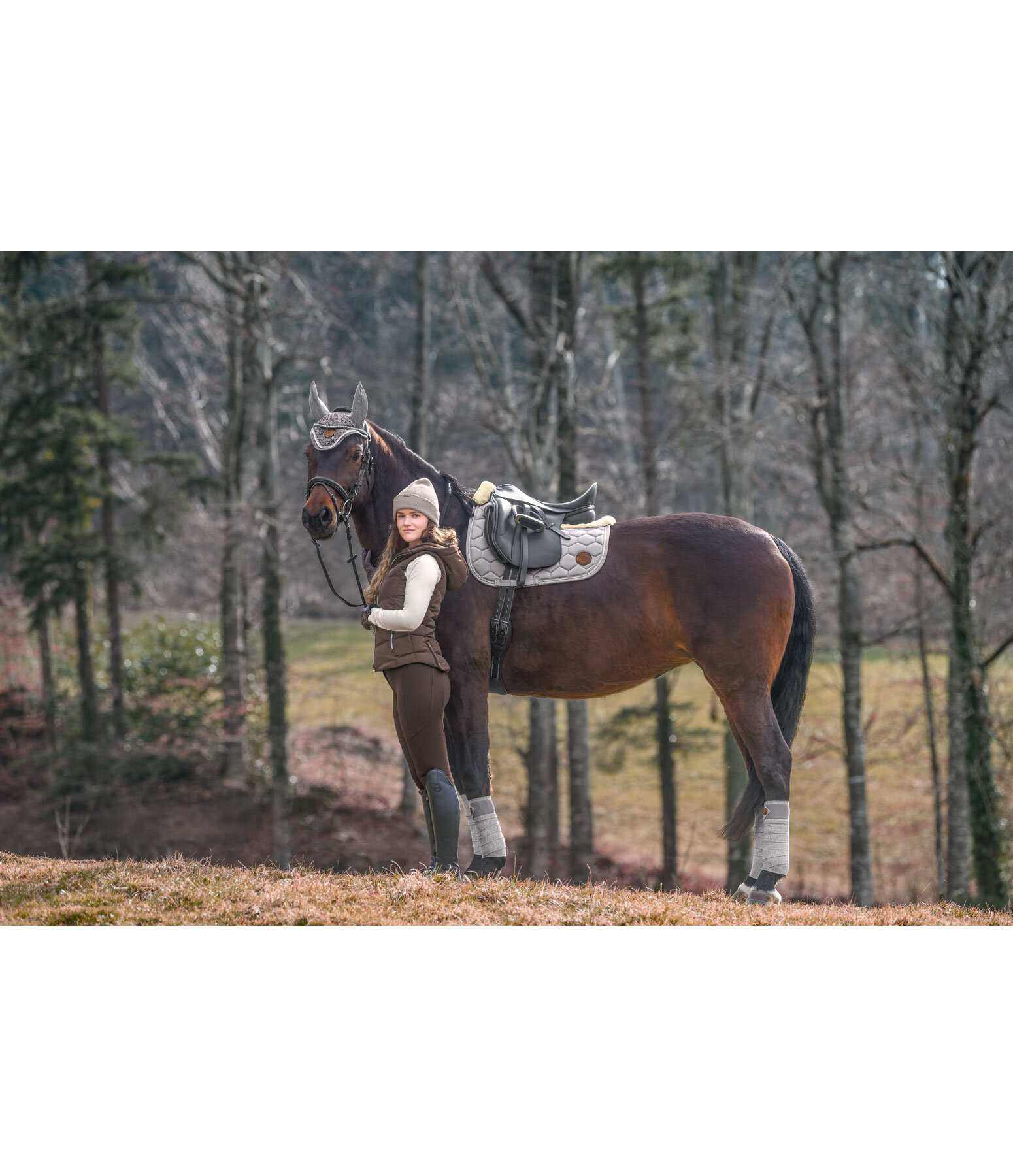 Teddy Fleece Saddle Pad Knitted Collection