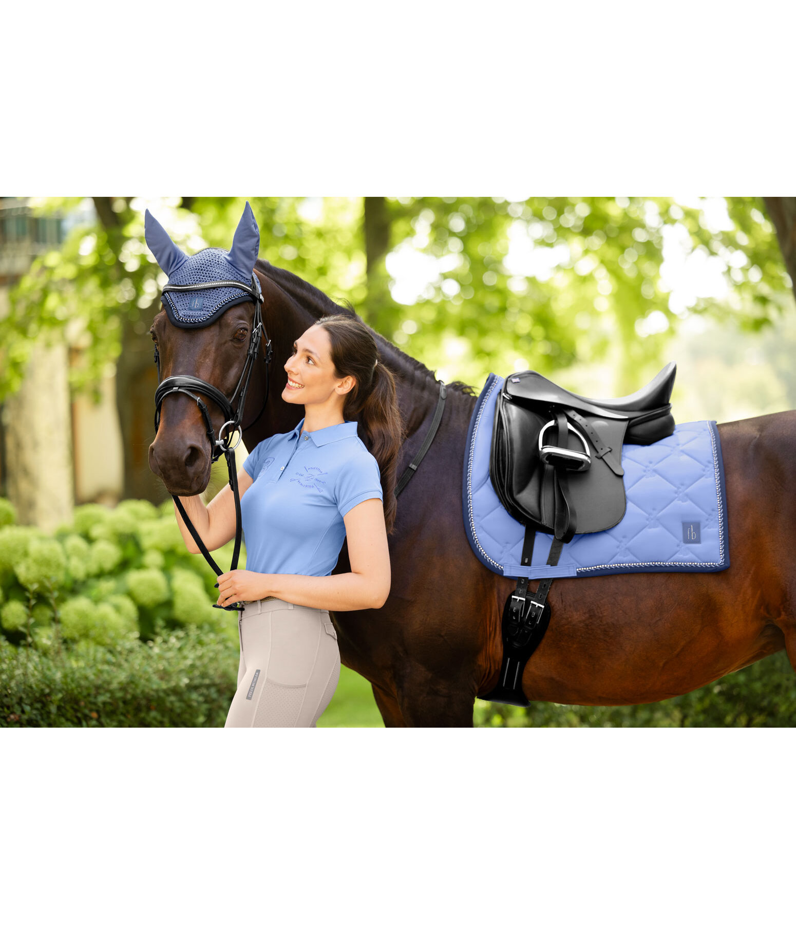 Saddle Pad Twotone & Crystal