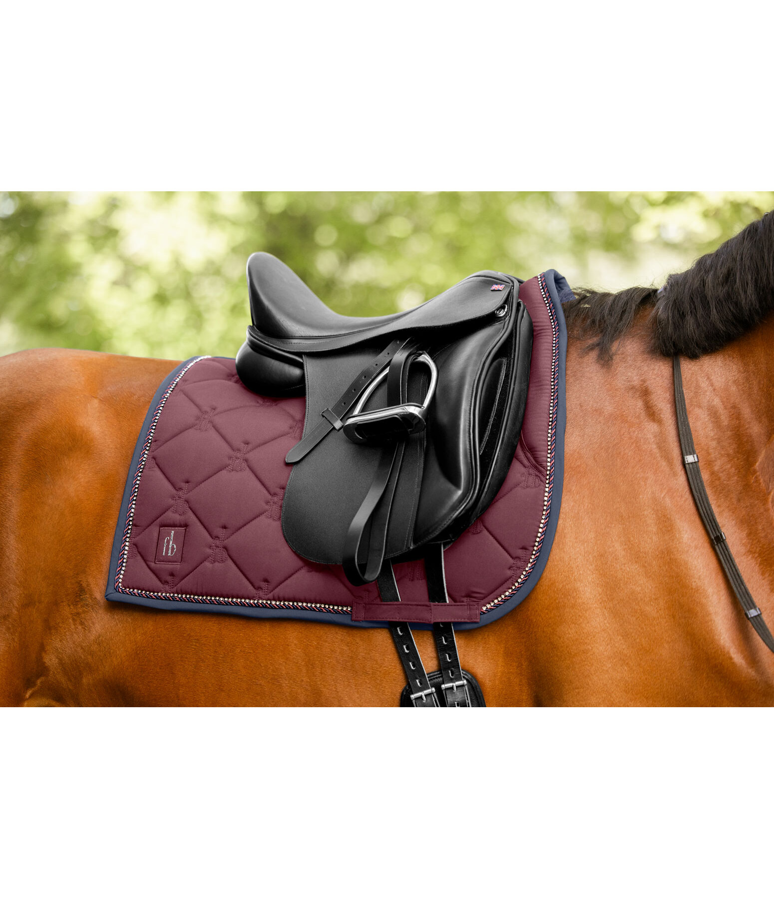 Saddle Pad Twotone & Crystal