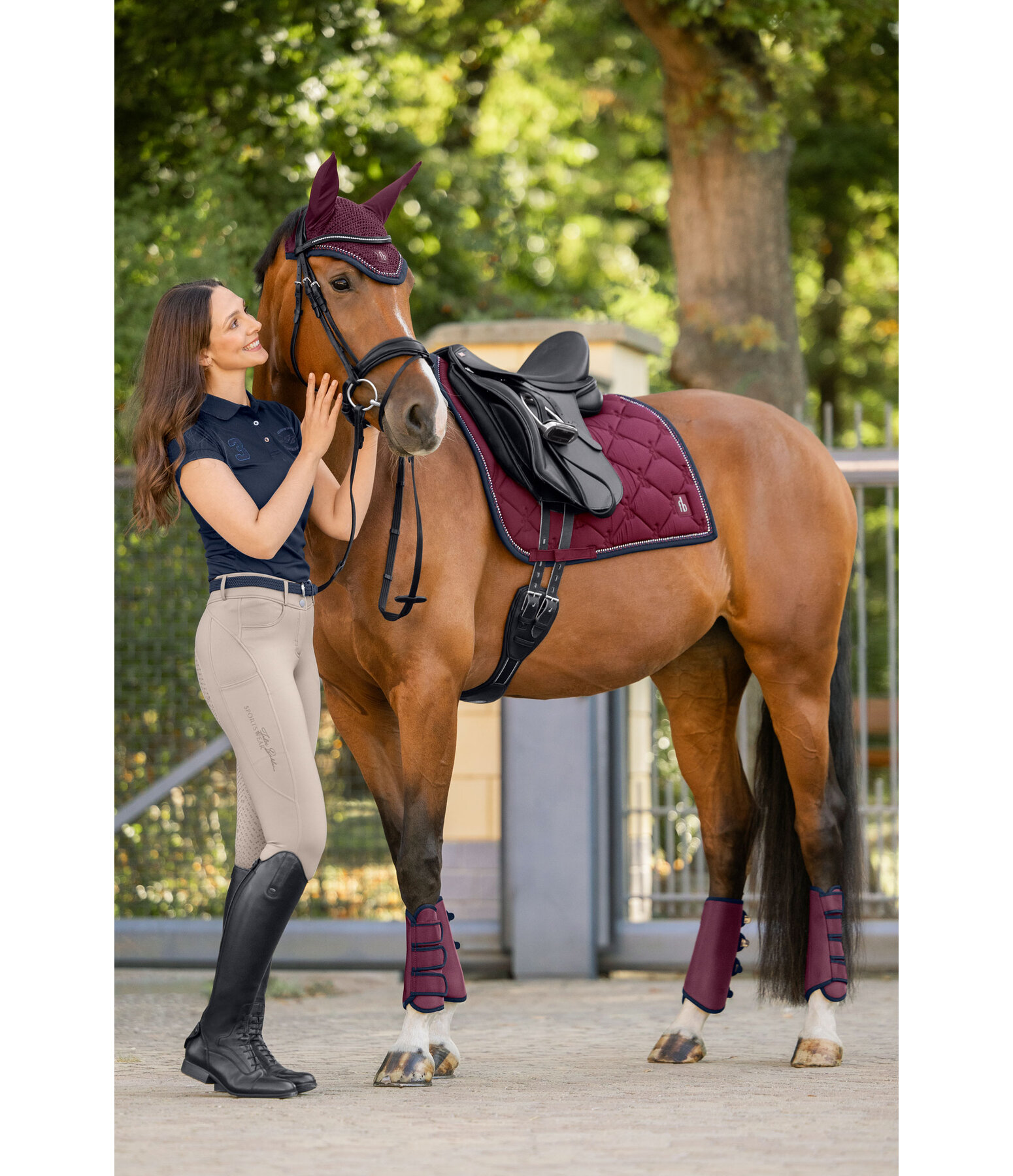 Saddle Pad Twotone & Crystal