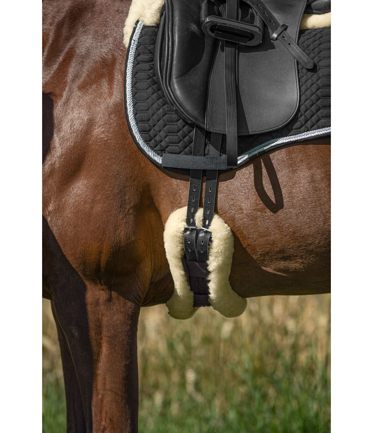 Sheepskin Dressage Girth Perfect Shape