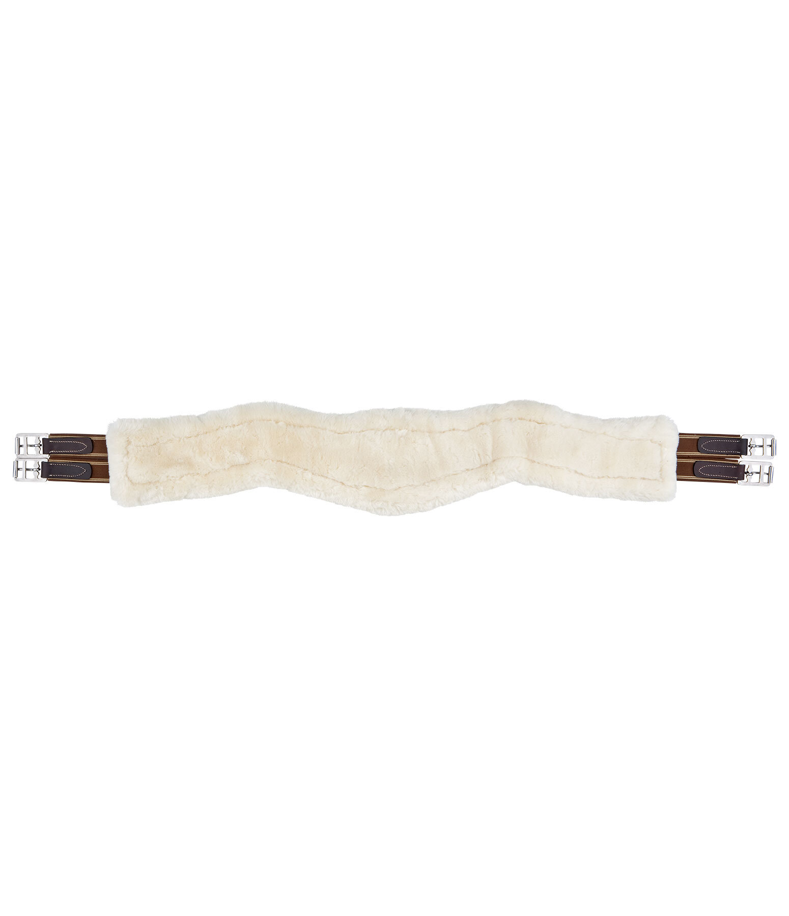 Leather Girth Naira with Removable Teddy Fleece