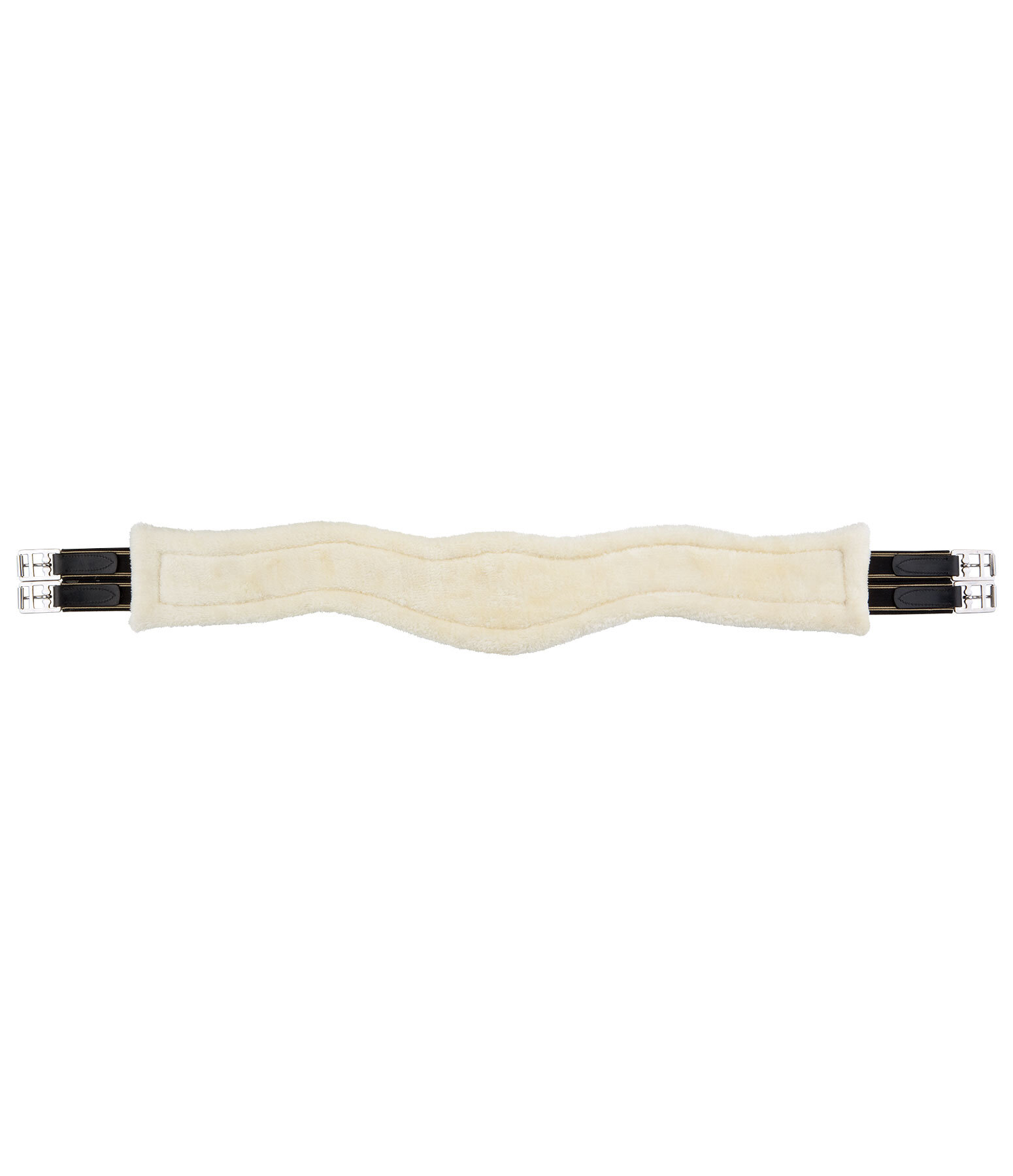 Leather Girth Naira with Removable Teddy Fleece