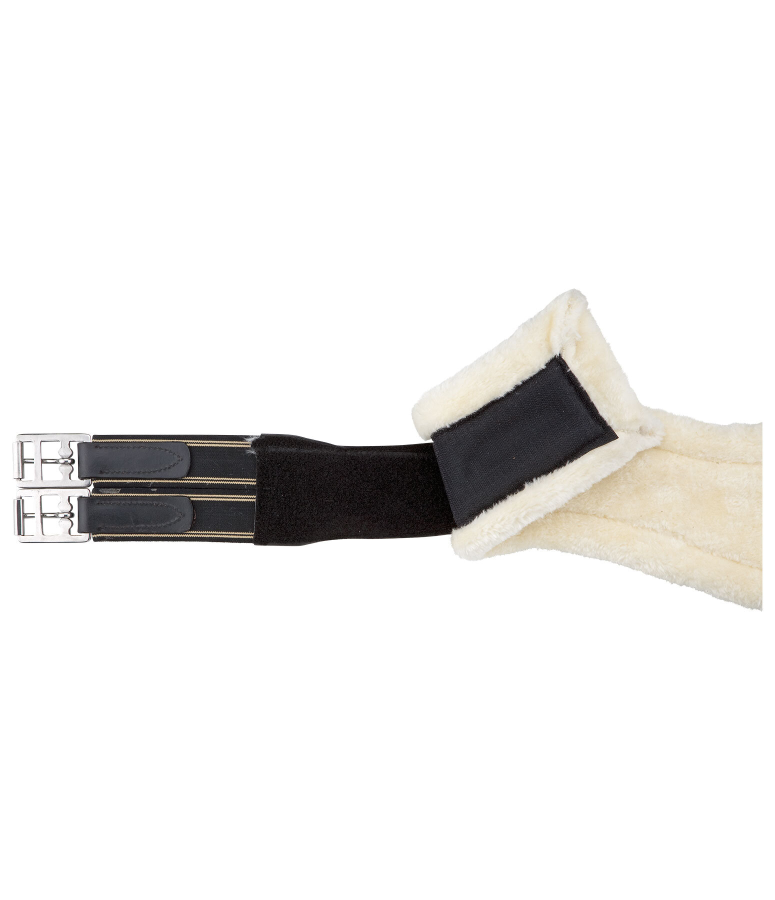 Leather Girth Naira with Removable Teddy Fleece