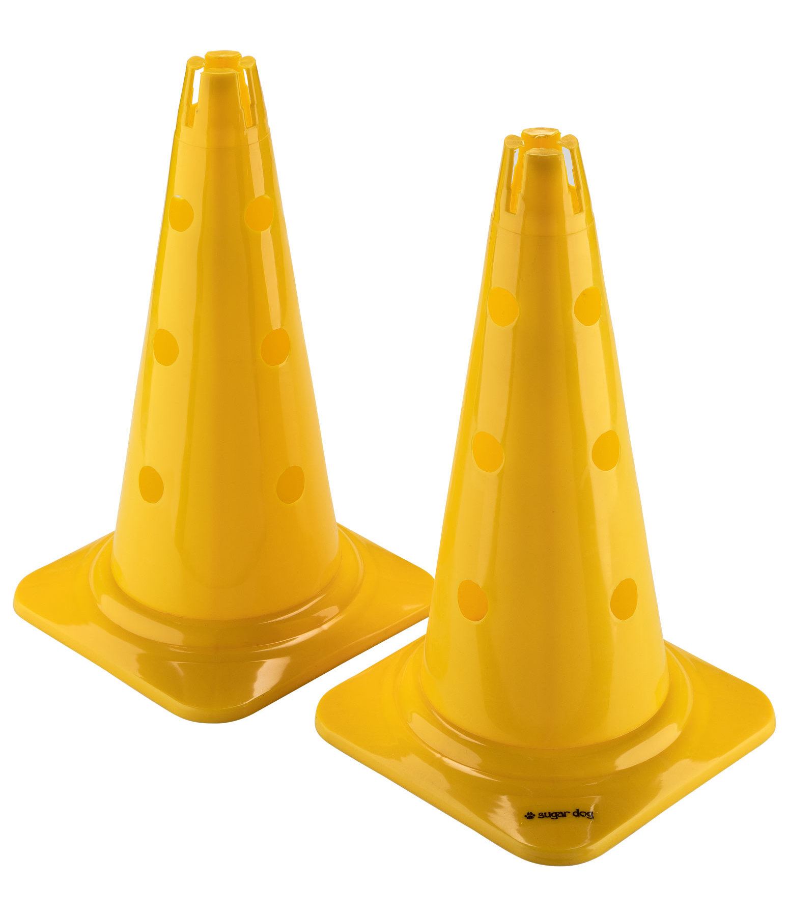 Dog agility sales cones with holes