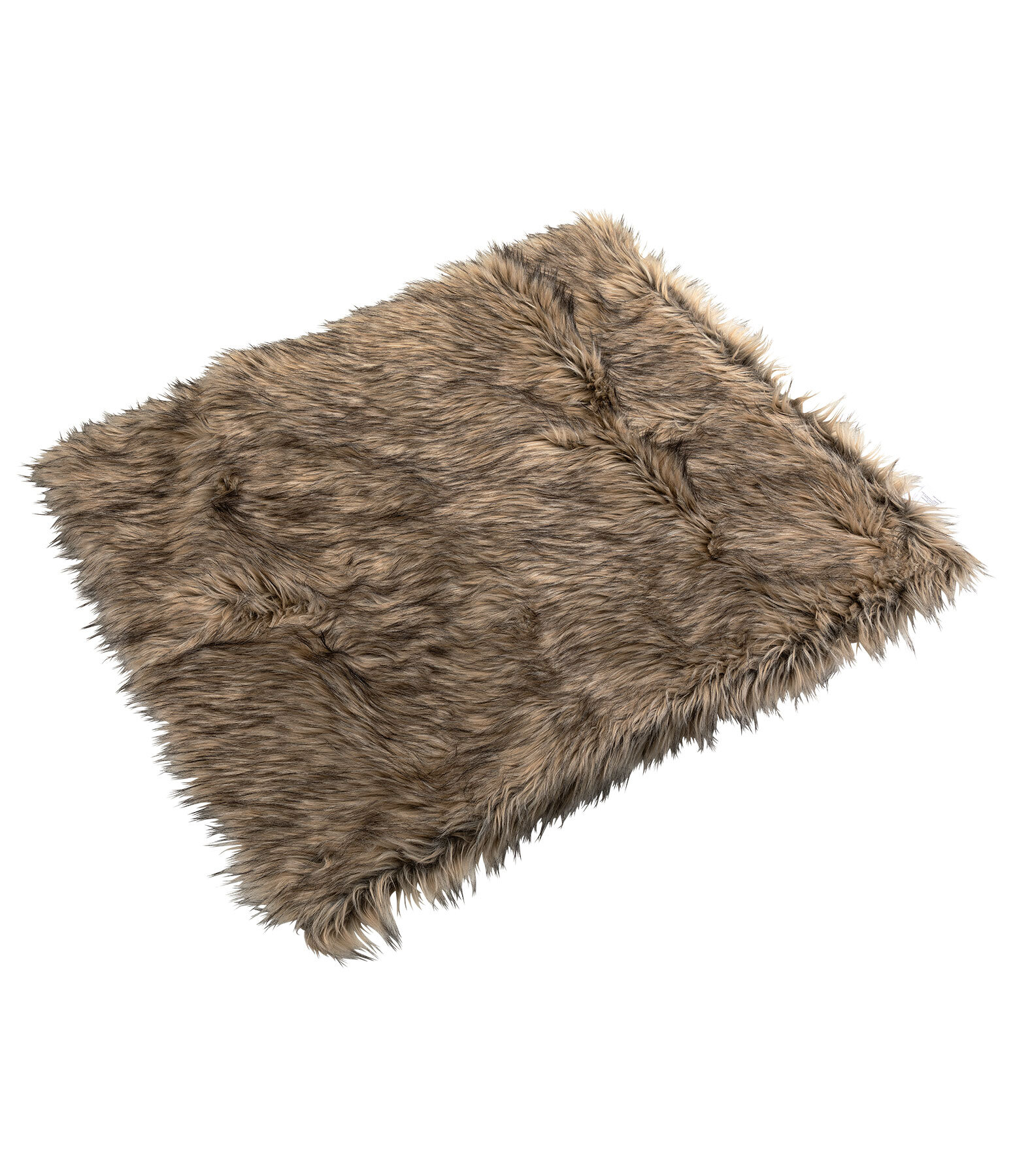 Portable Faux Fur Reclining Dog Blanket California Grizzly