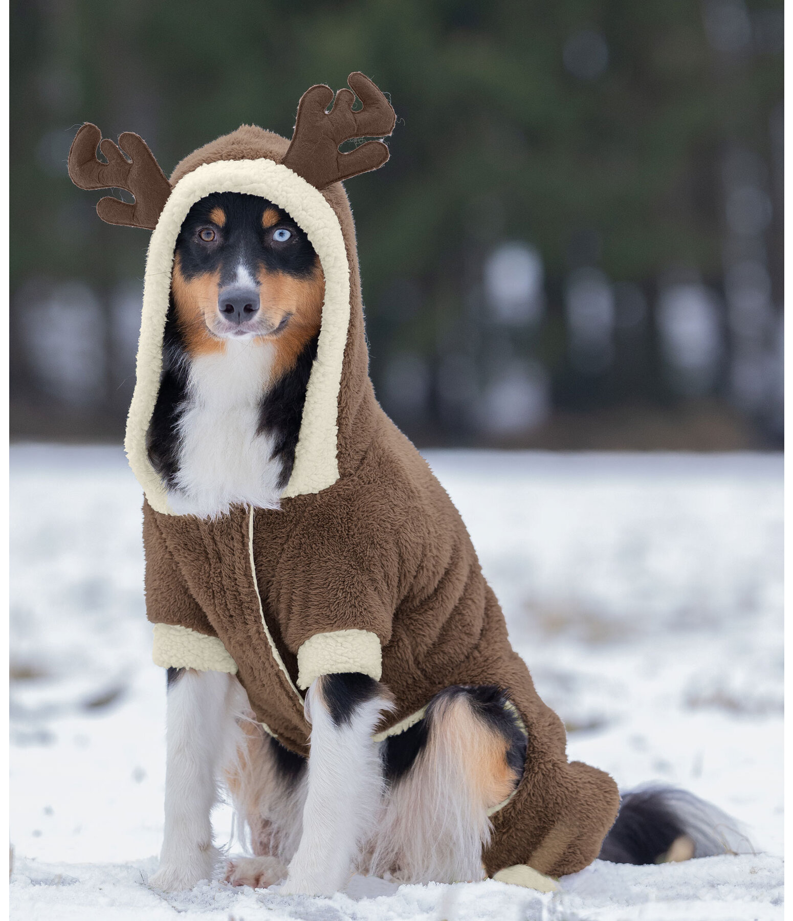 Cuddly Dog Onesie Rudolph