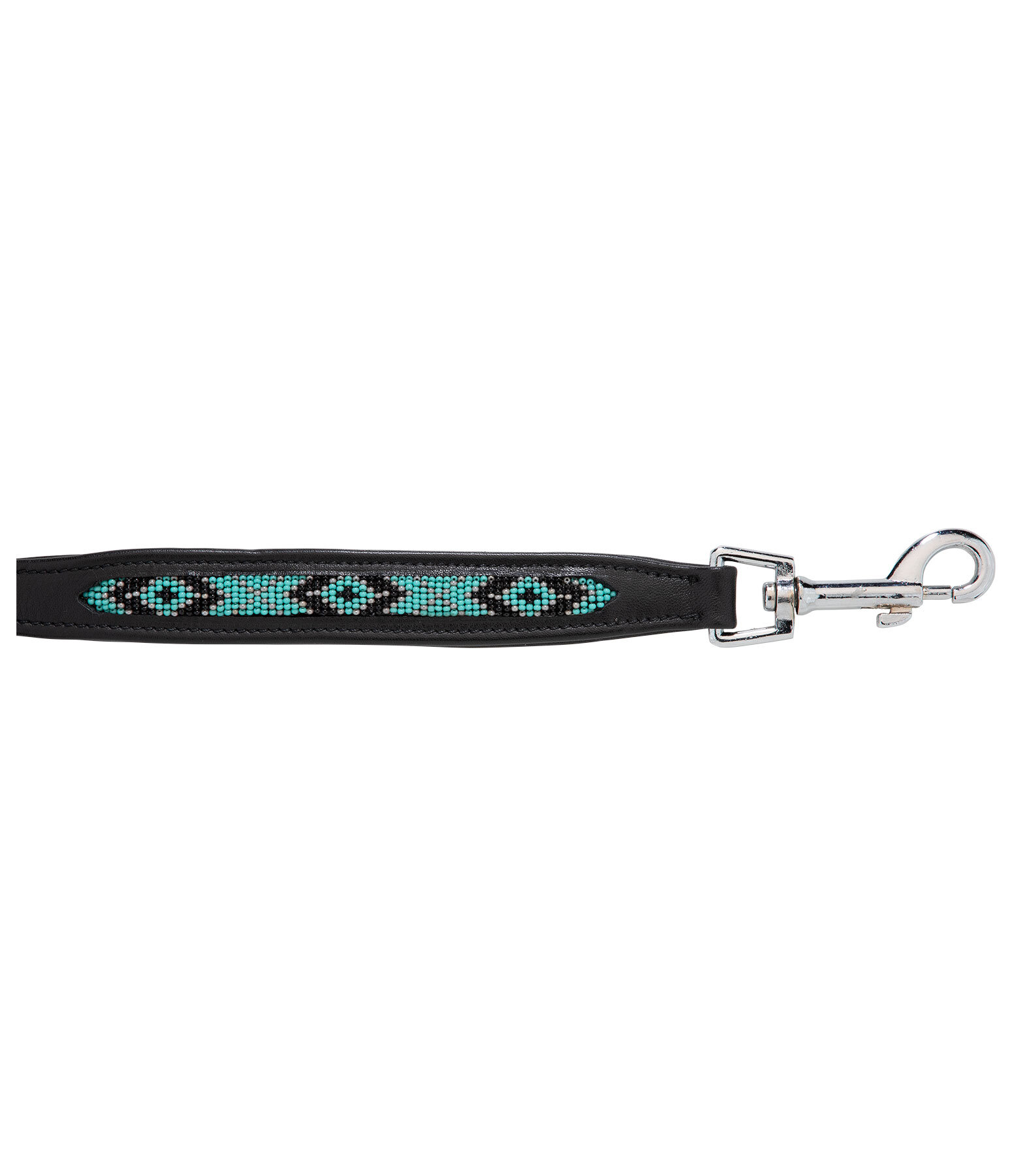 Beaded Leather Dog Lead Austin
