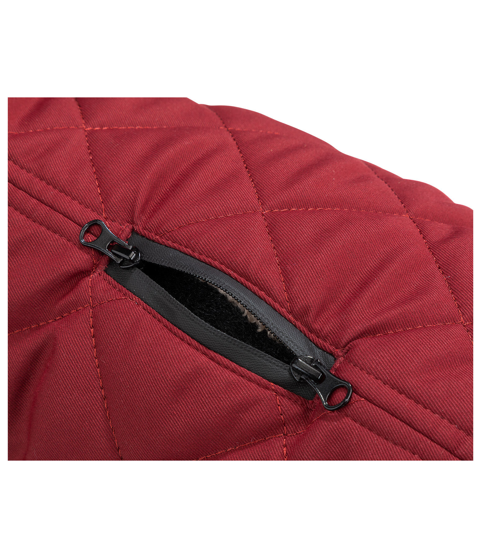 Quilted Dog Coat with Teddy Fleece Lining Holly