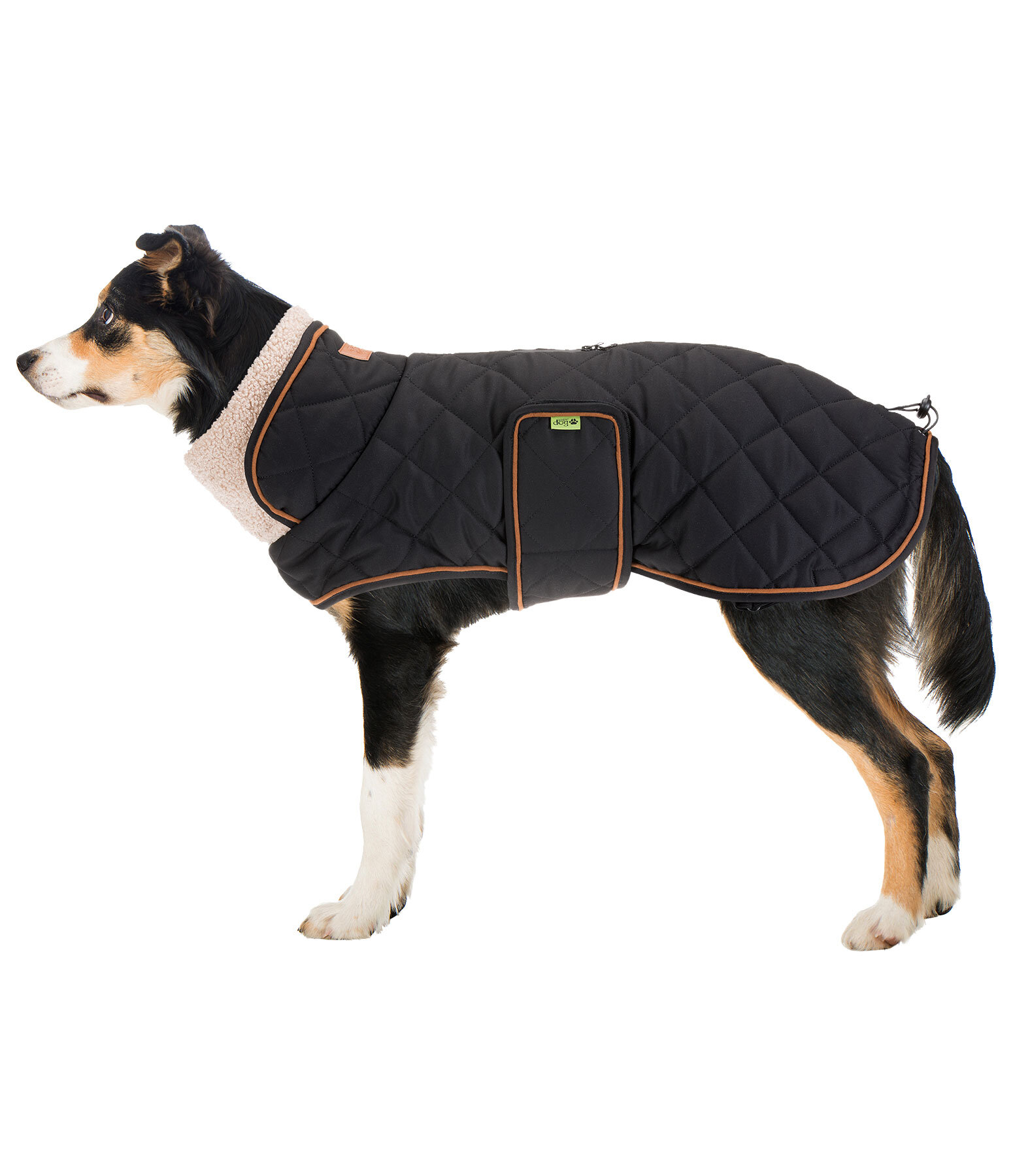 Quilted Dog Coat with Teddy Fleece Lining Holly