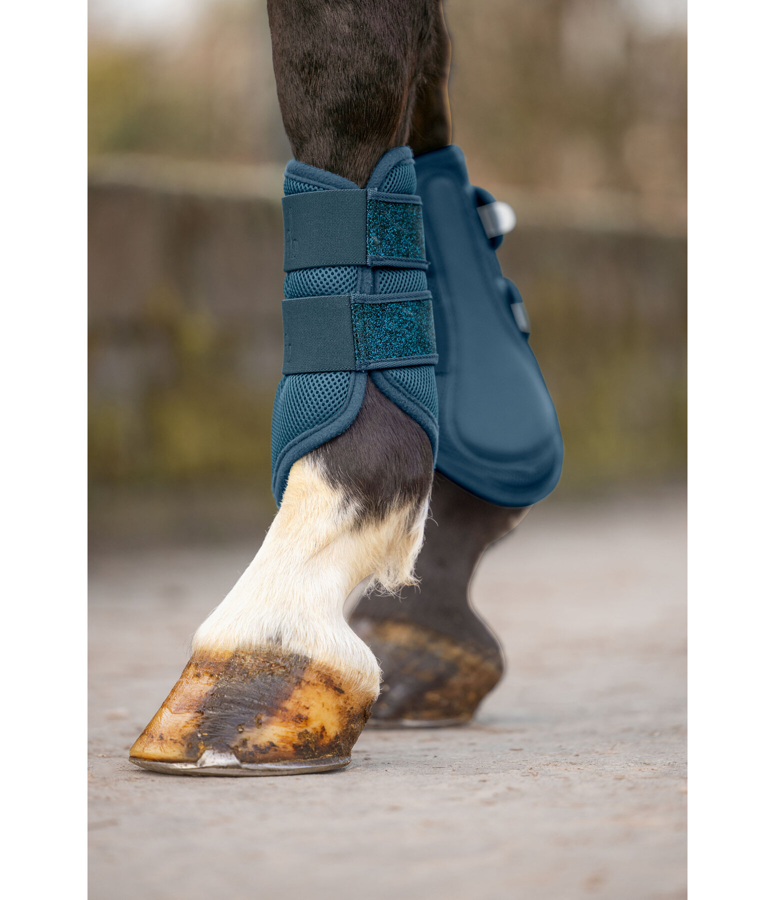 Mesh Boots Glitter, Front Legs