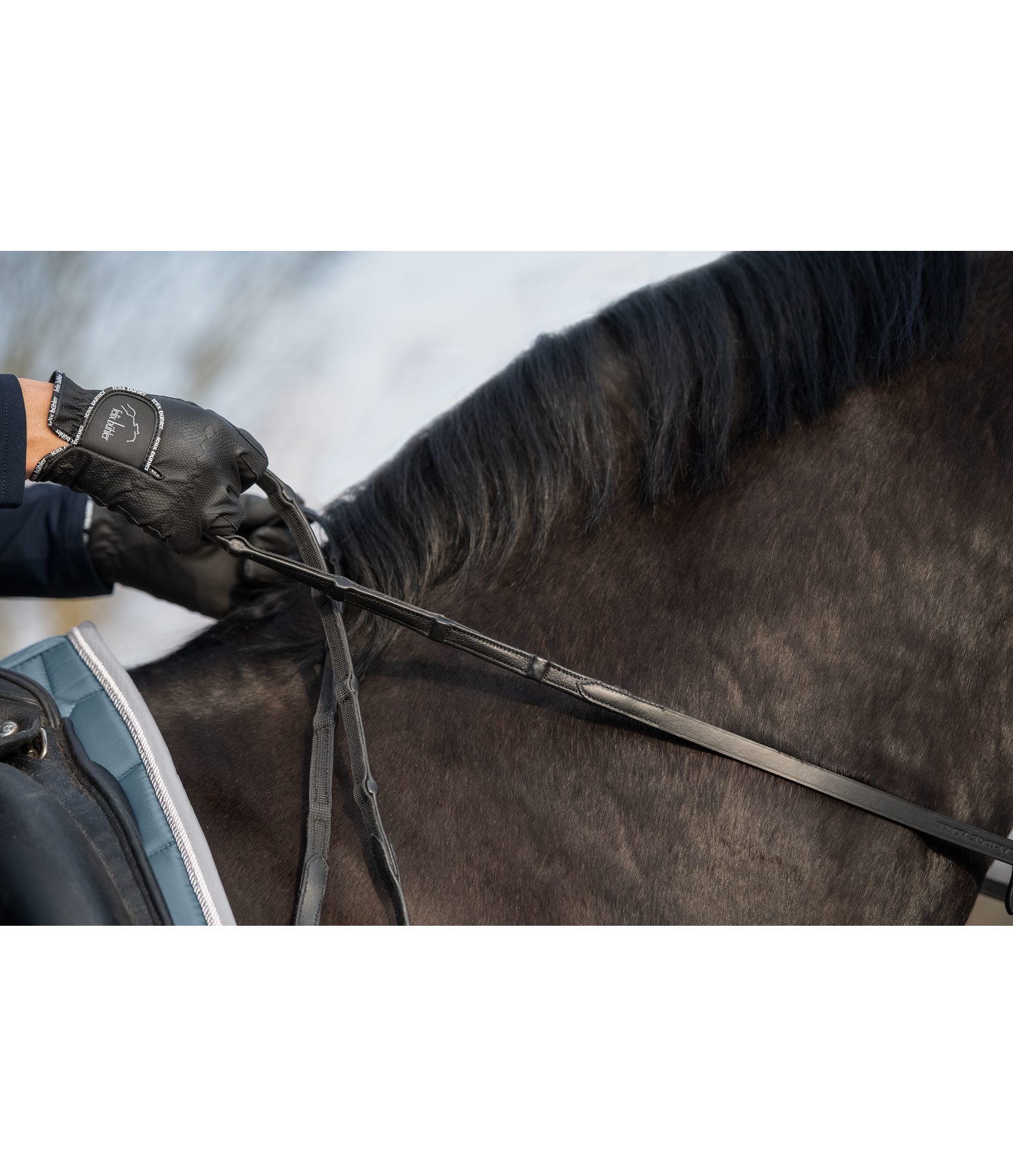 Anti-Slip Leather Reins with Soft Stops