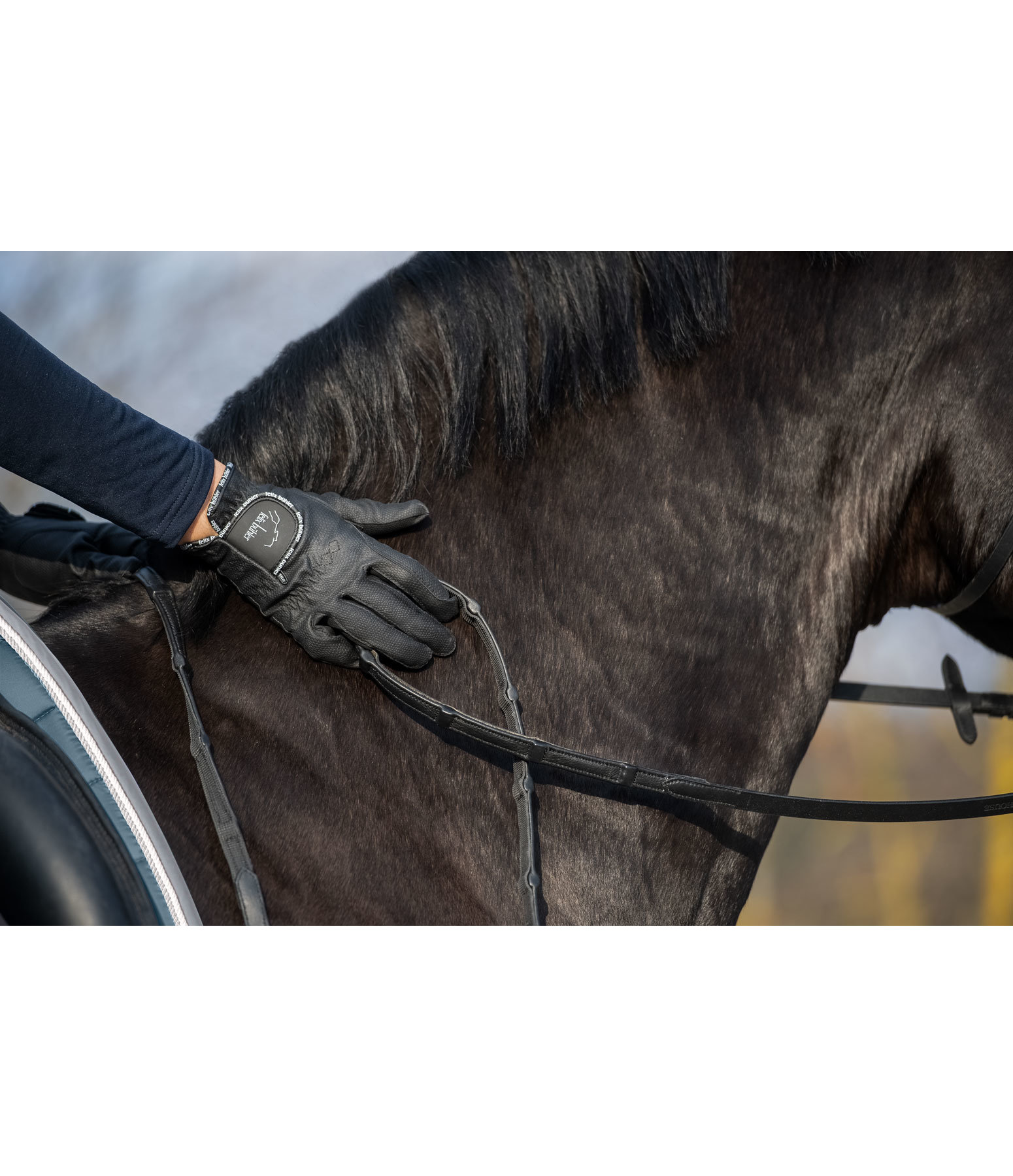 Anti-Slip Leather Reins with Soft Stops