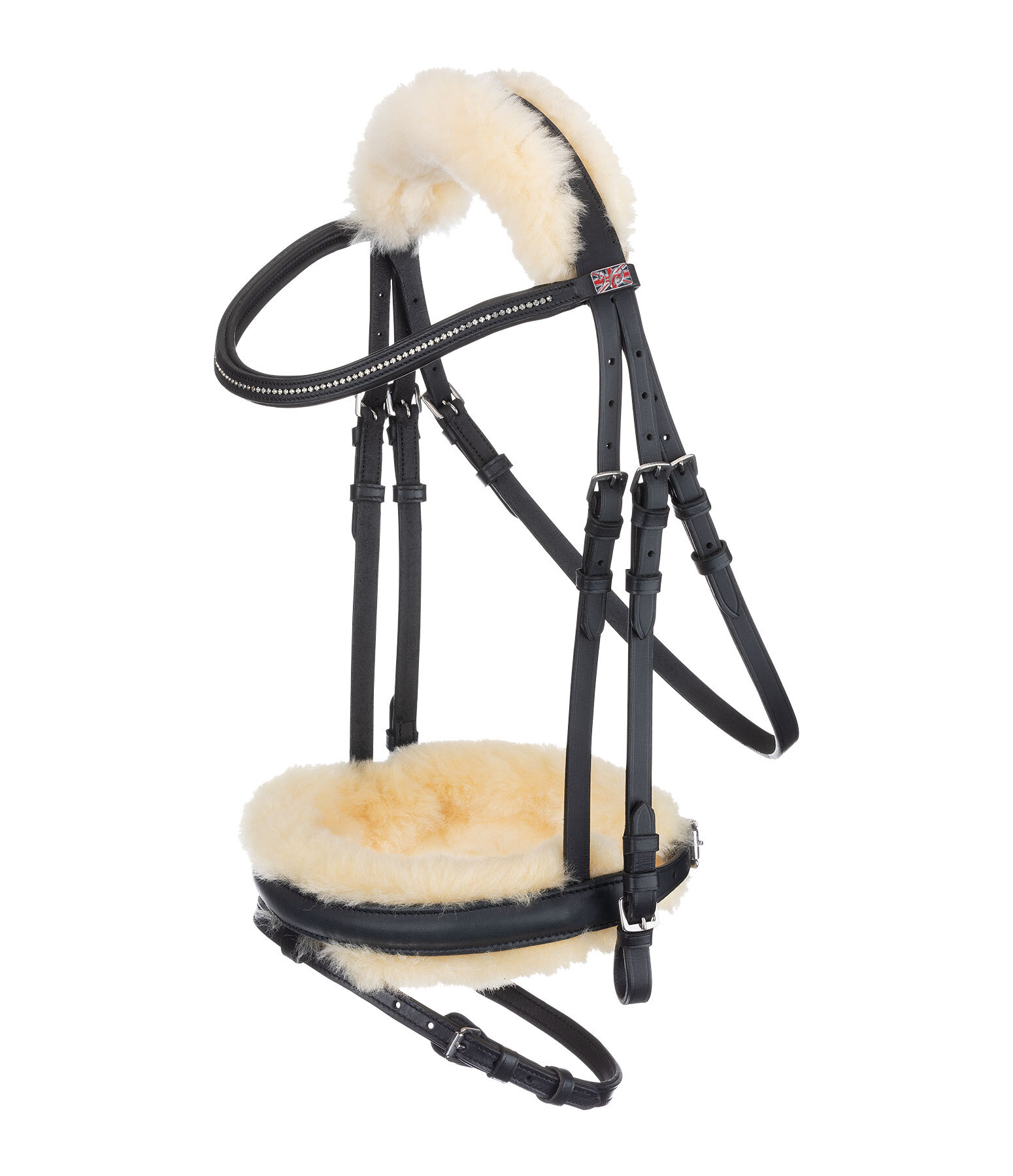 Soft Comfort II Flash Bridle with Sheepskin Padding