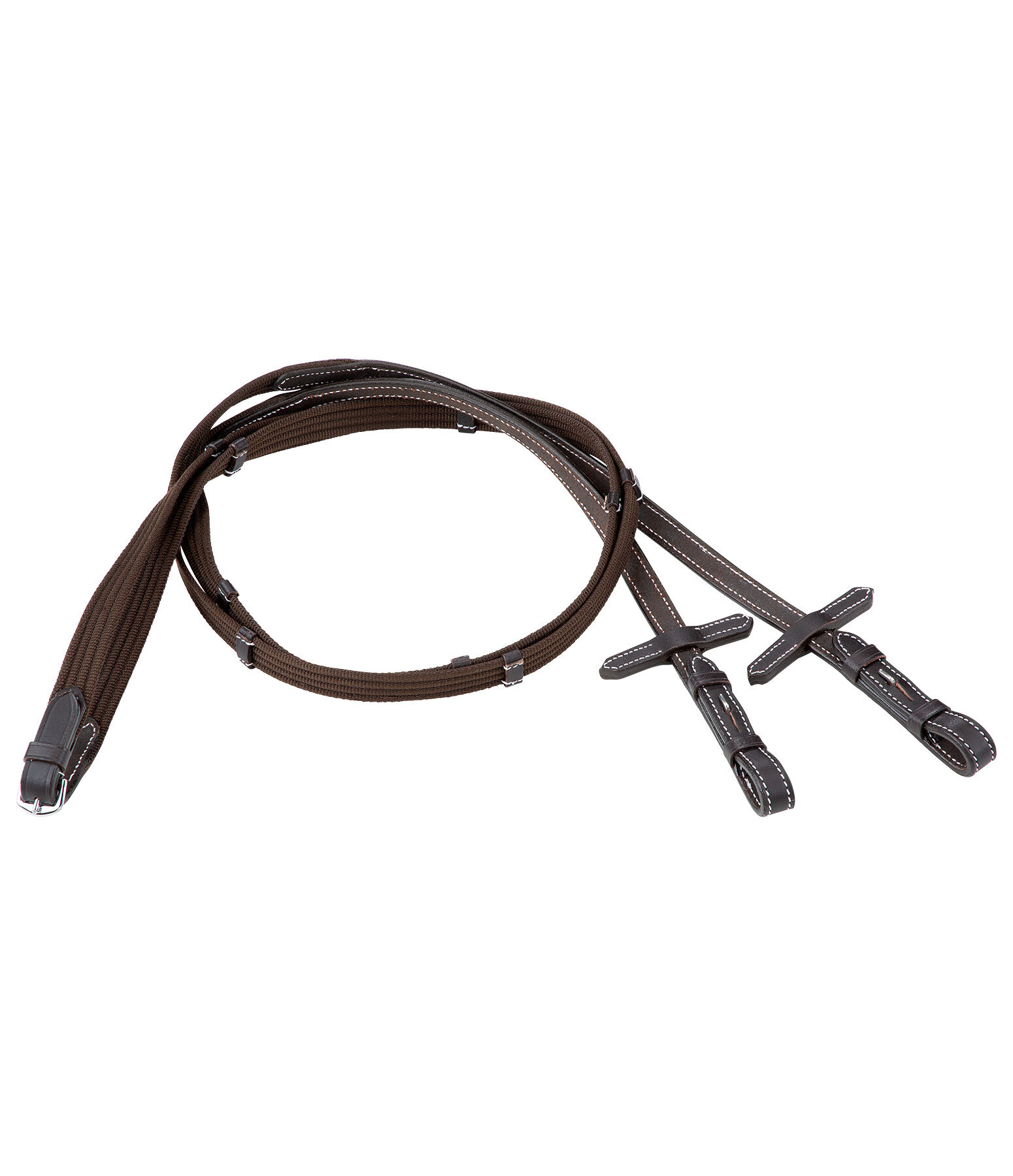 Oiled Leather Web Reins Stitch