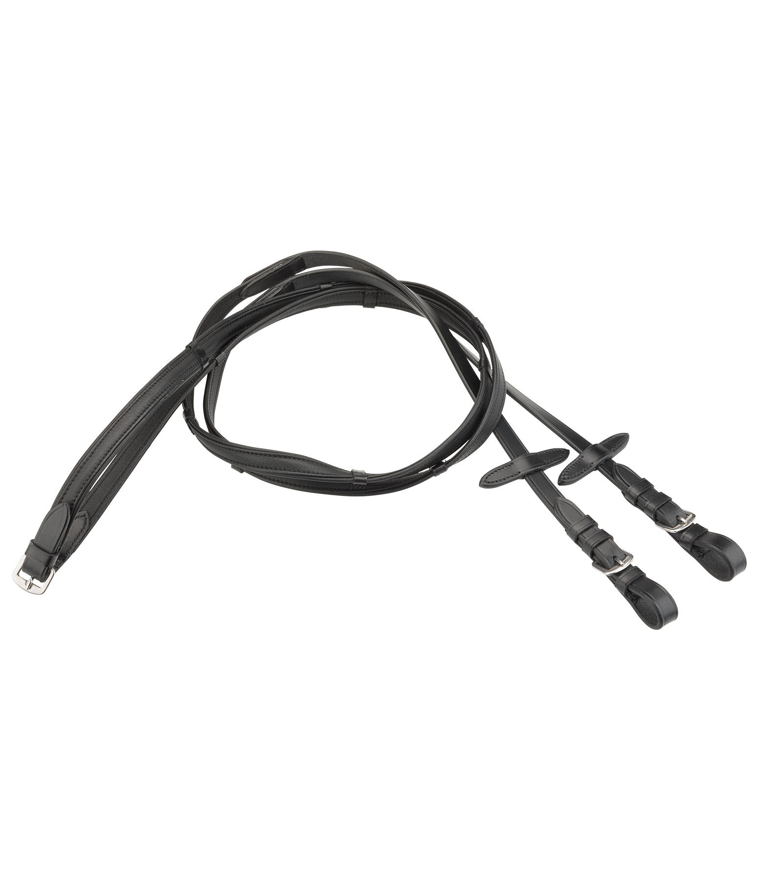 Oiled Calfskin Soft Leather Reins with Leather Stops