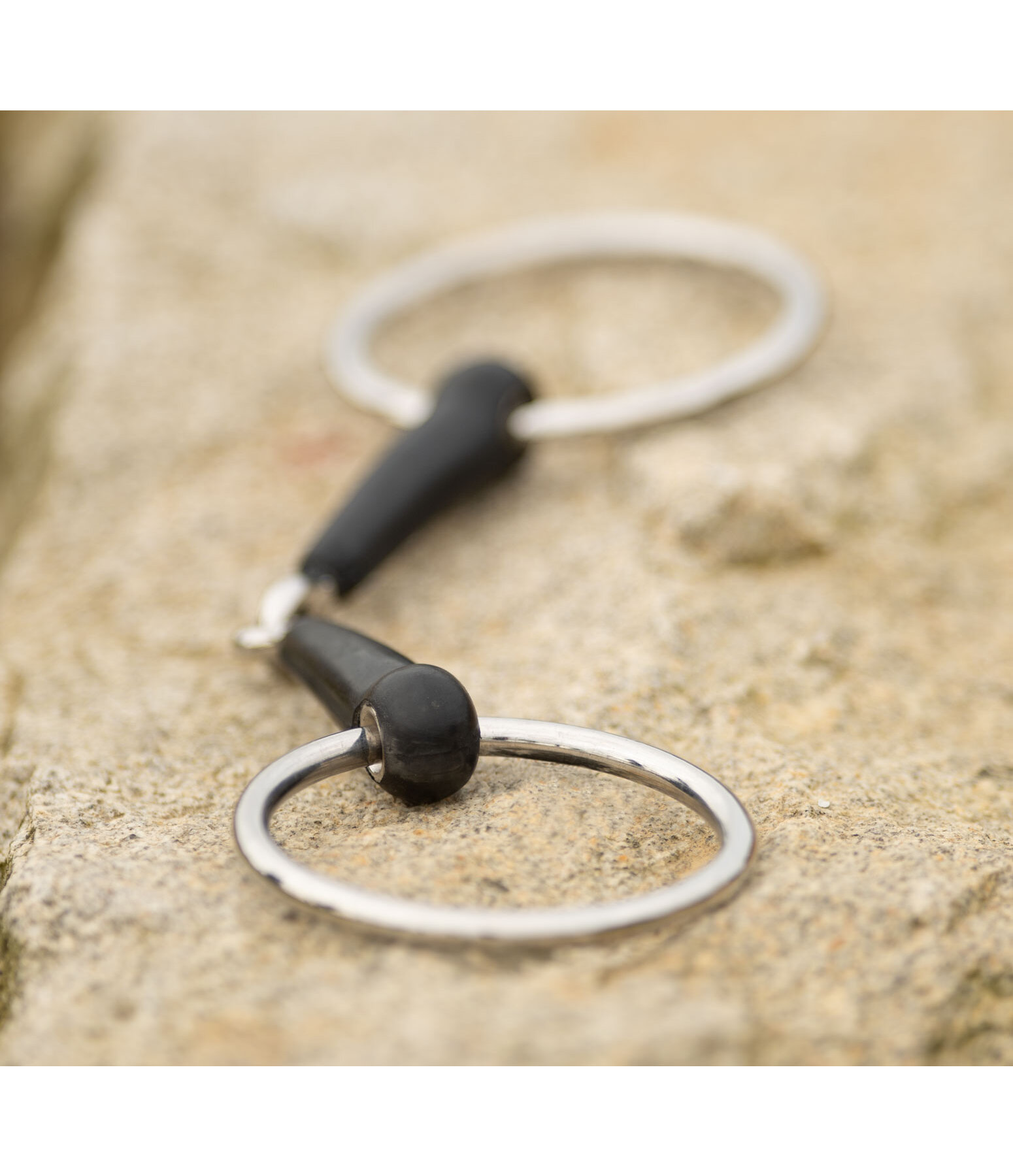 Rubber Loose Ring Snaffle Bit, Single-Jointed