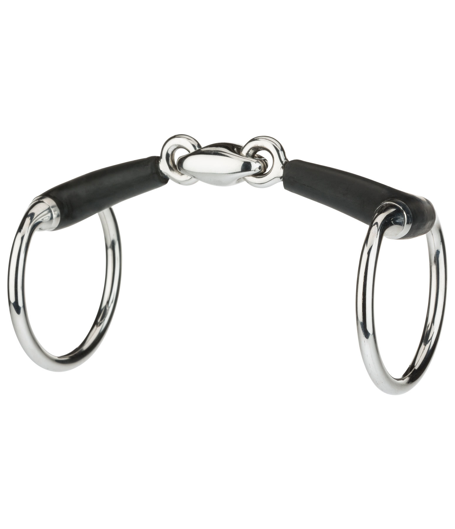 Rubber Eggbutt Snaffle Bit Double-Jointed