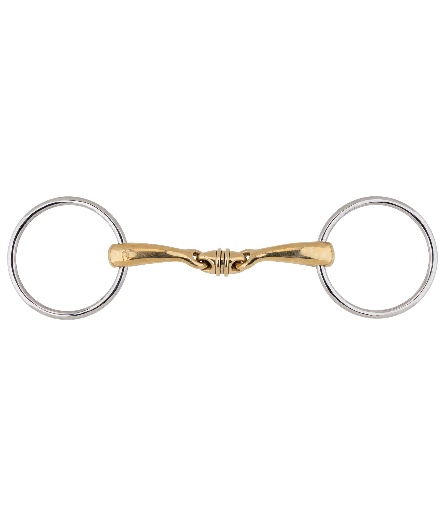 Loose Ring Snaffle Bit Anatomical Roll Double Jointed