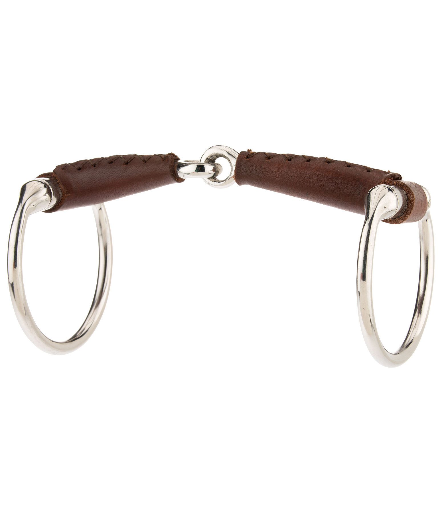 Leather Eggbutt Snaffle Bit, Single Jointed