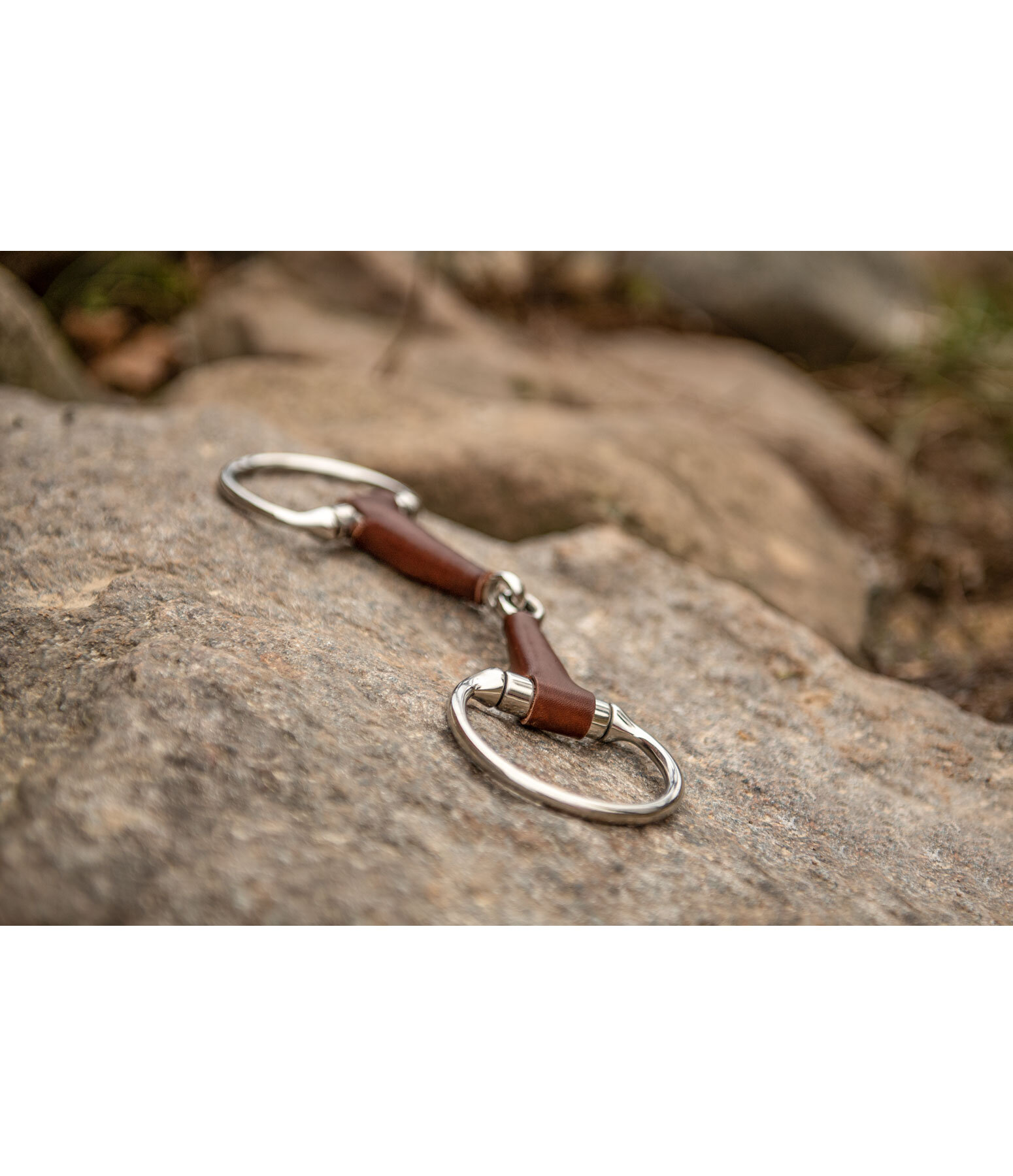 Leather Eggbutt Snaffle Bit, Single Jointed