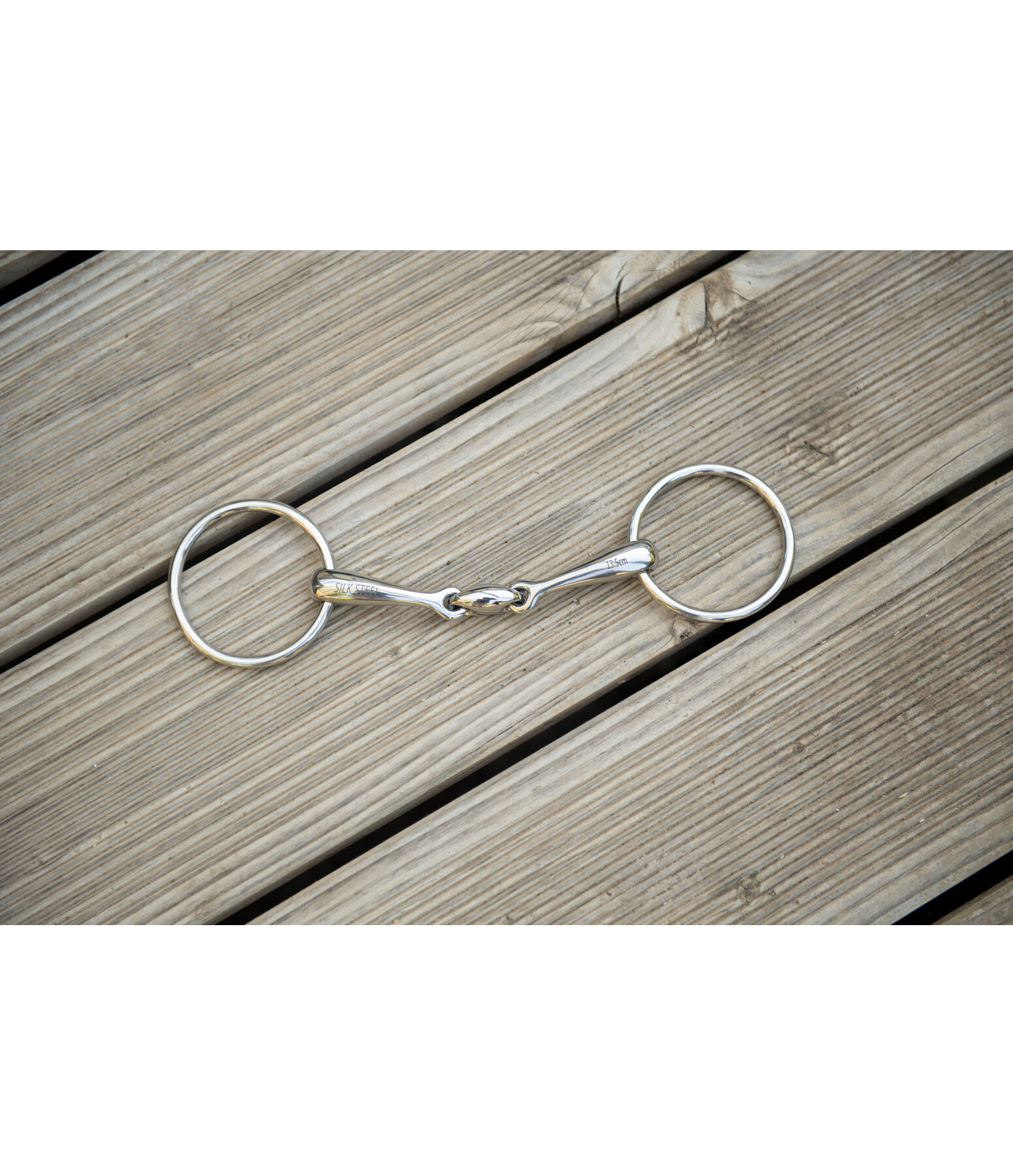 Snaffle Bit, Double-jointed with Lock-Up 14mm