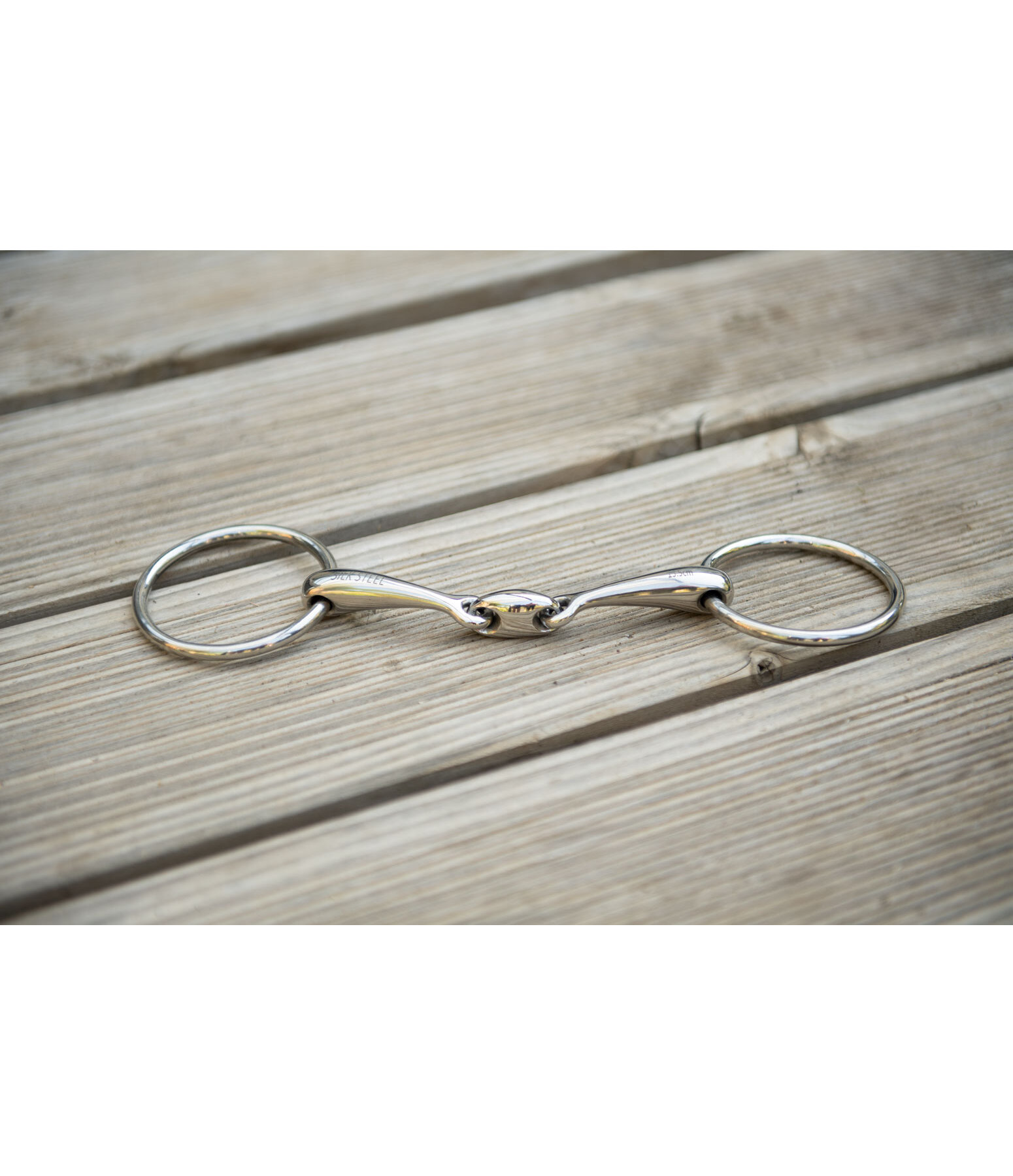Snaffle Bit, Double-jointed with Lock-Up 14mm