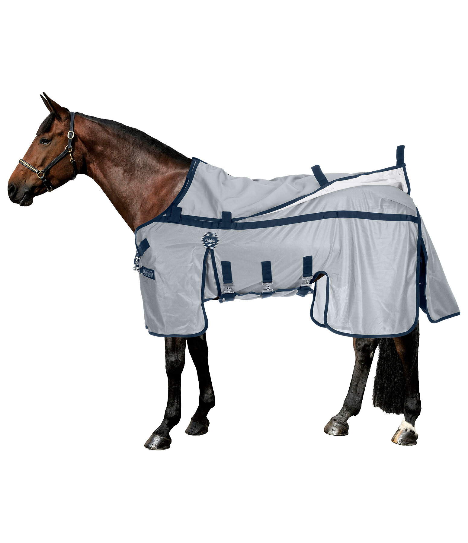 4-in-1 Full Neck Fly Rug All Weather II, with Removable Rain Cover